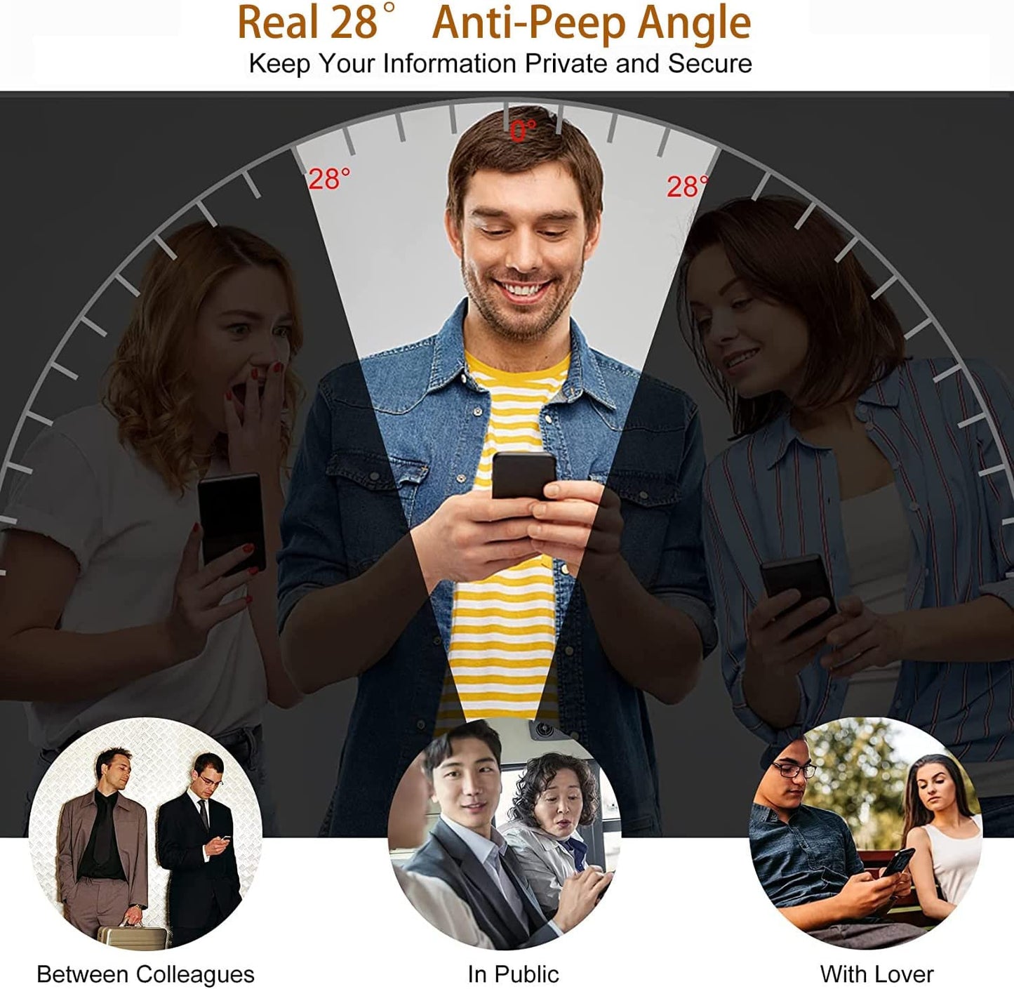 CYCFAIML [2+2 for Samsung Galaxy S23 Ultra Tempered Glass Privacy Screen Protector 6.8 Inch with Camera Lens Protector Tempered Glass, [Fingerprint Unlock], anti Scratch, anti Spy, Case Friendly  CYCFAIML   