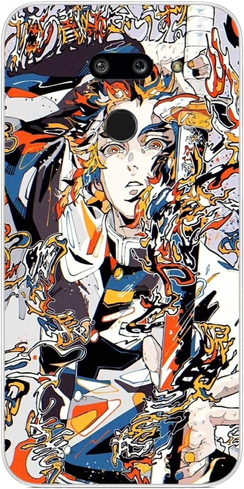 Compatible with LG G8 | LG G8 Thinq Case Sla'Yer Rengok'U Gift De'Mon 220 Man Boys Girls Cartoon Cool Design Soft TPU Phone Case  Tongstar Demon Rengok'U Gift Slayer 664  