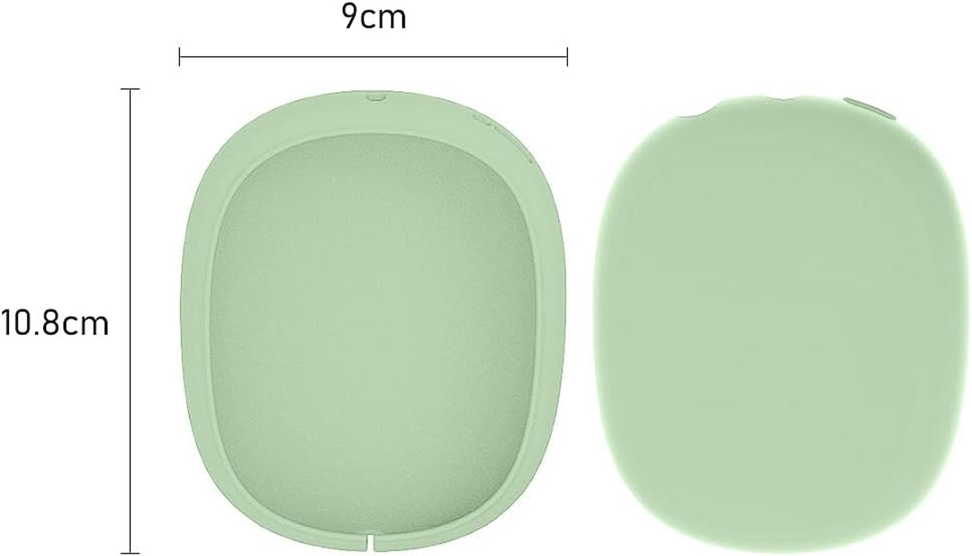 Antetek Soft Case for Airpods Max Headphone,Silicone Skin Cover Lightweight Shock-Proof Shatter-Resistant Protective Frame Full Cover Headset Protective Accessories Cases (Green)  Antetek   