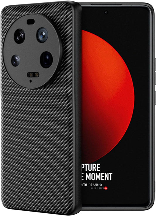 Suttkue for Xiaomi 13 Ultra Case,High Qualit,Pc Material Carbon Fiber，Scratch Resistant,Flexiblefull Protection,Anti-Skid-Black  Suttkue   