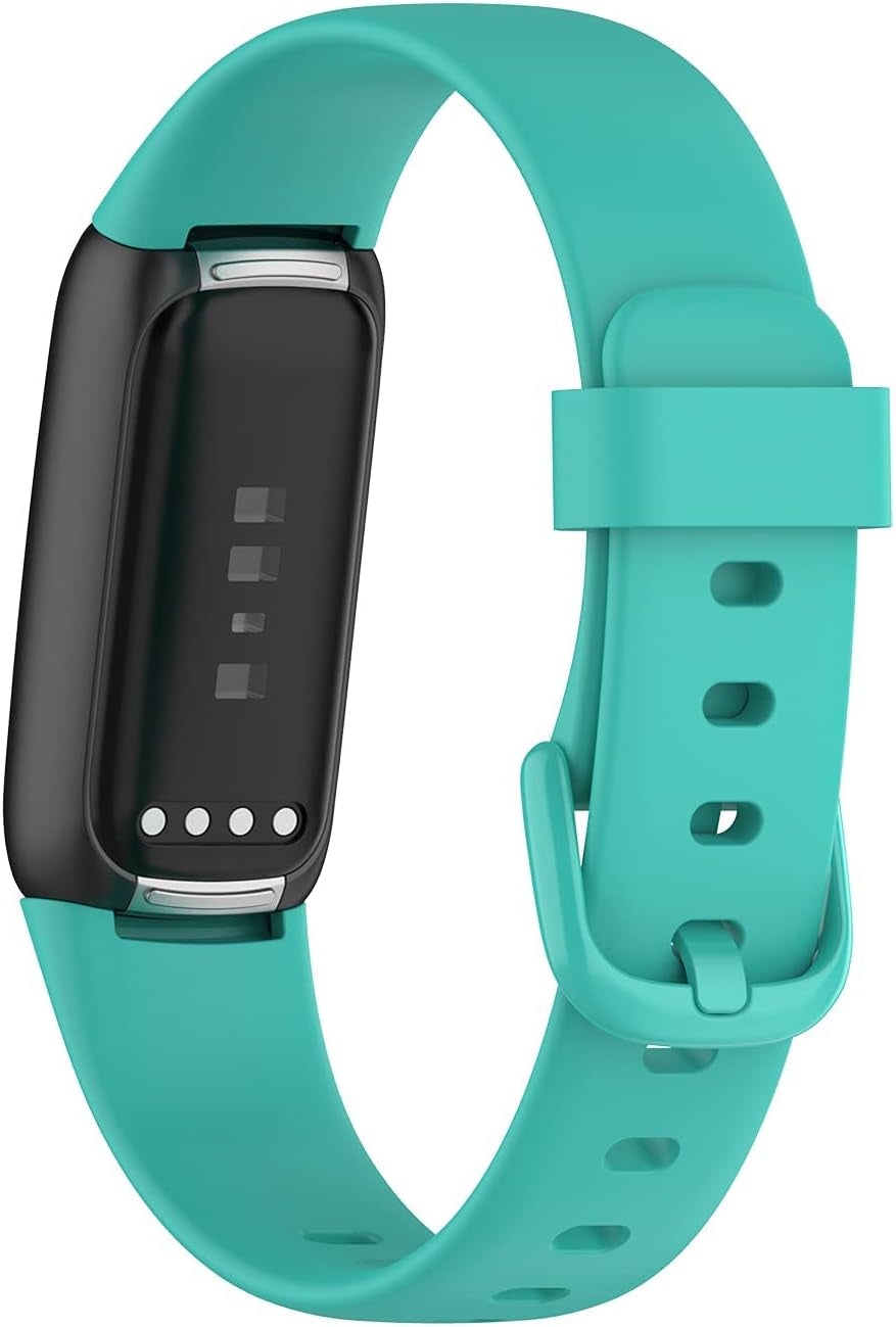 3 Pack Bands Compatible with Fitbit Luxe Bands for Women Men, Flexible Waterproof Replacement Wristband Sport Watch Strap Small  OMAIGAR   