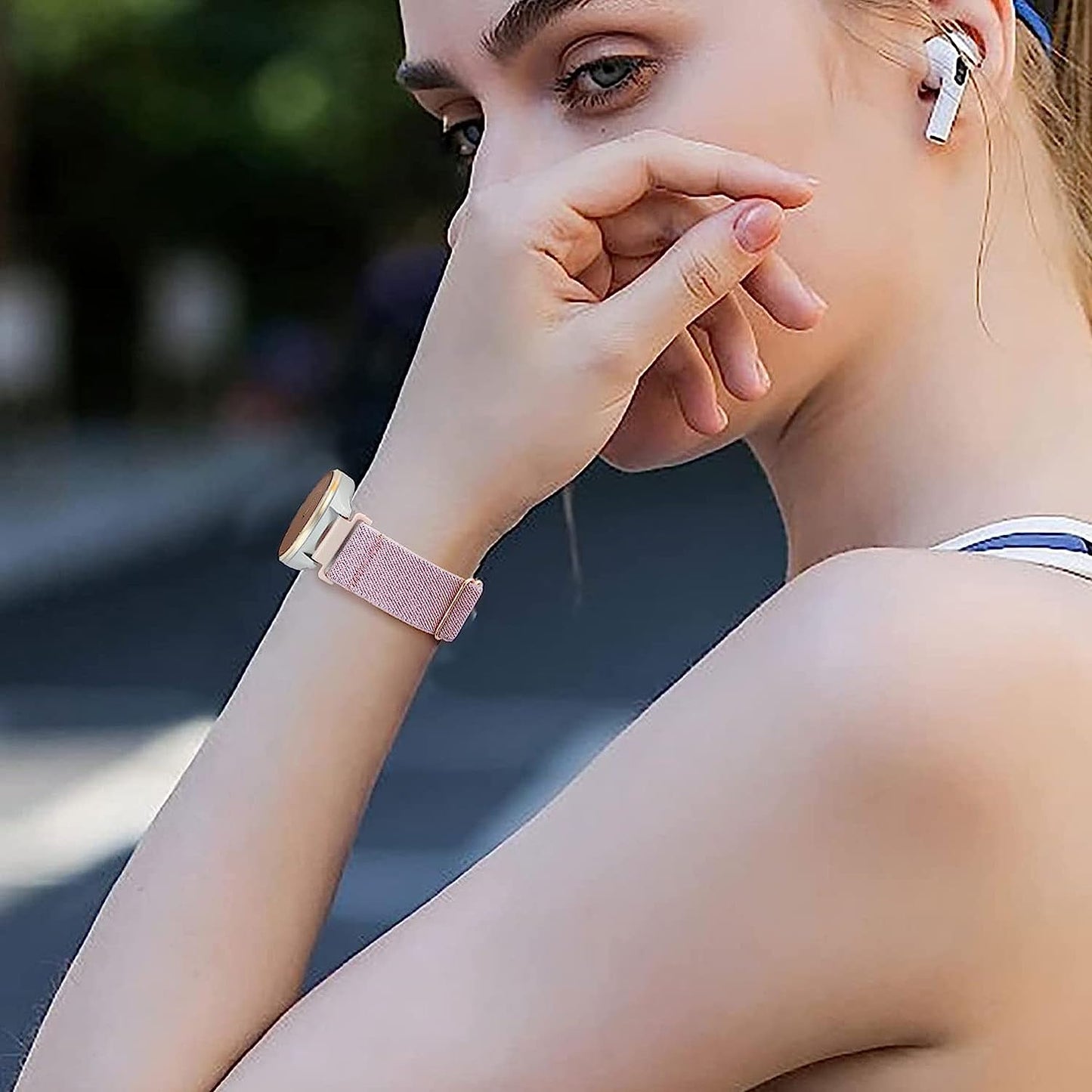 Bolesi 3 Pack 18Mm Stretchy Nylon Watch Bands for Garmin Venu 2S / Vivoactive 4S/ Vivoactive 3S,Soft Sport Band Quick Release Wristband Loop Elastic Strap for Men Women  Bolesi   