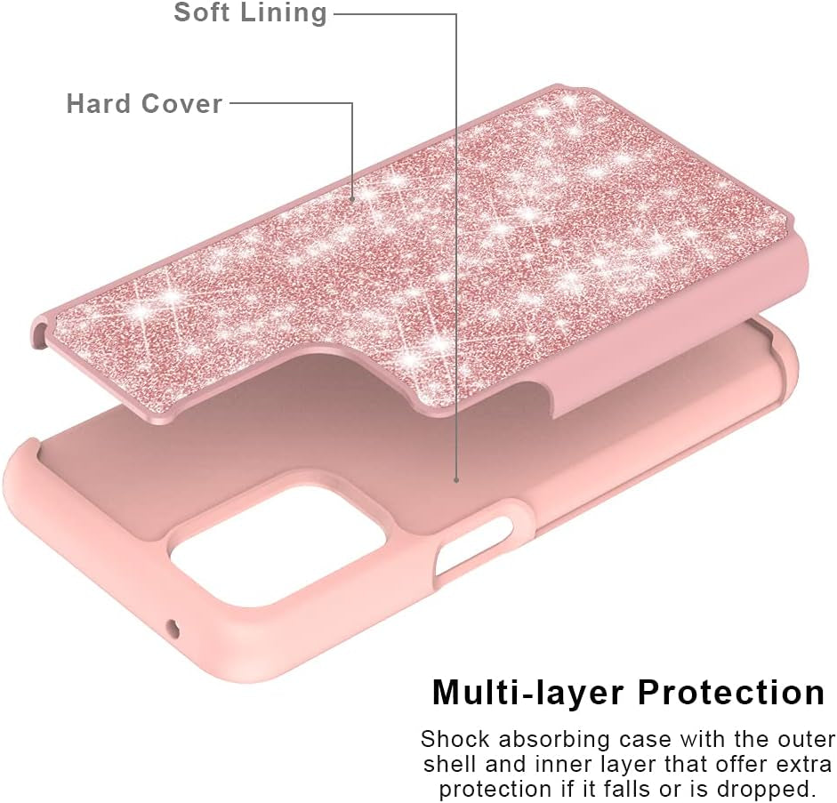 For Oneplus Nord N200 5G Case, NB Bling Phone Case Cover (Pink, Oneplus Nord N200 5G)  PAPZINA   