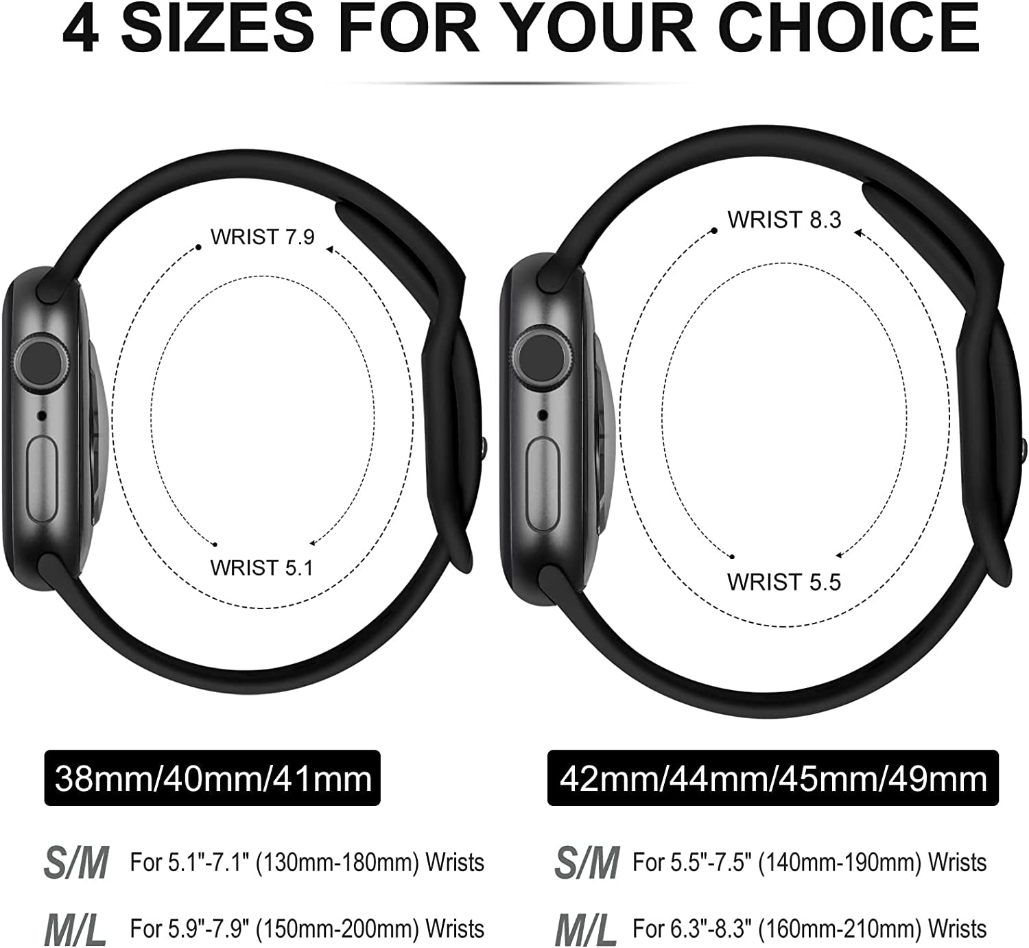 WJK 15 Pack Sport Bands Compatible with Apple Watch Bands 40Mm 38Mm 41Mm 42Mm 44Mm 45Mm 49Mm Women Men, Soft Silicone Waterproof Strap Wristbands for Iwatch Series Ultra SE 8 7 6 5 4 3 2 1  WJK   