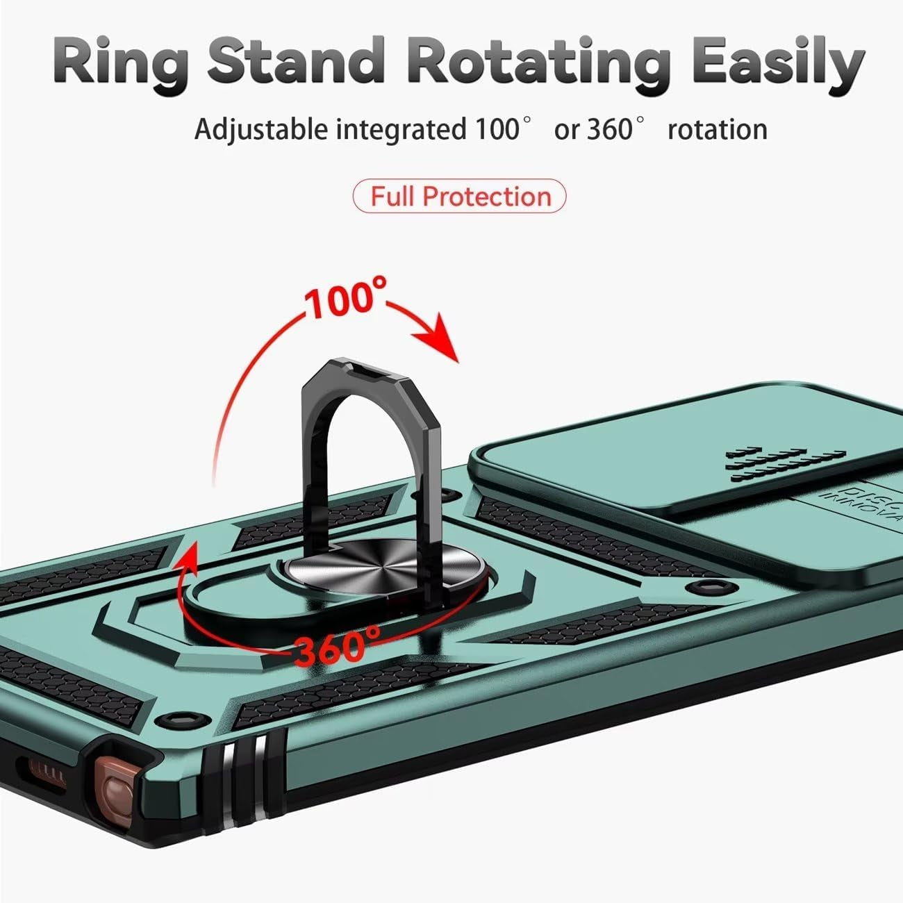Yodueiv for Galaxy Note 20 Ultra Case, Samsung Note 20 Ultra SM-N986U Case with Tempered Glass Screen Protector and Slide Camera Cover, Car Mount Holder Cover for Samsung Galaxy Note 20 Ultra 5G Green  Yodueiv   