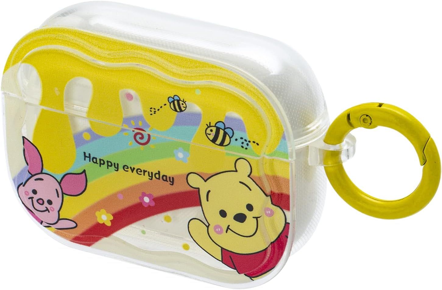 Ifilove for Cute Airpods Case, Girls Boys Kids Cute Cartoon Piglet Winnie the Pooh Soft TPU Protective Shockproof with Ring Case Cover for Apple Airpods 1 & 2 Case  iFiLOVE For Airpods 3  