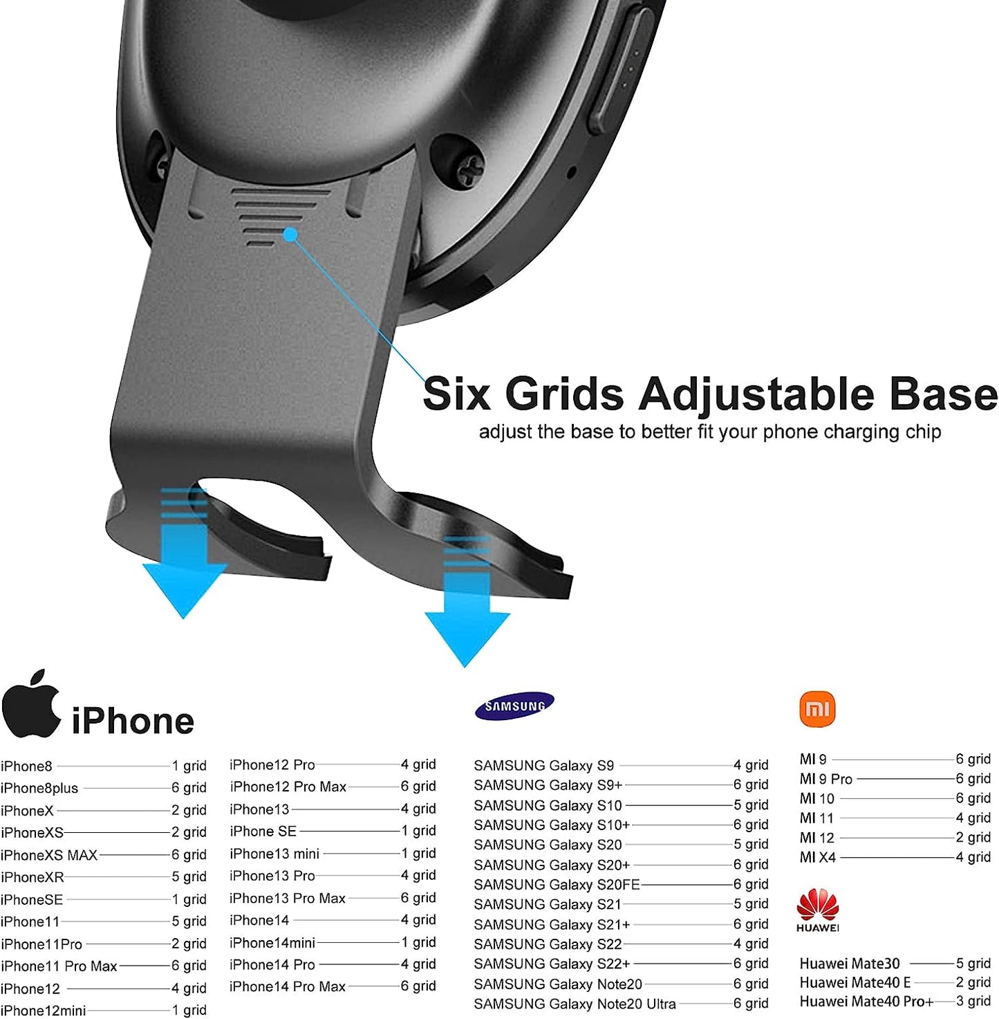 Wireless Car Charger Mount, SOARUN [Unique 7 Colors LED Dynamic Backlit] 15W Wireless Fast Charging Car Phone Holder, Auto-Clamping Wireless Car Charger for Iphone 14 Pro 13 12, Samsung S23 Ultra S22  SOARUN   