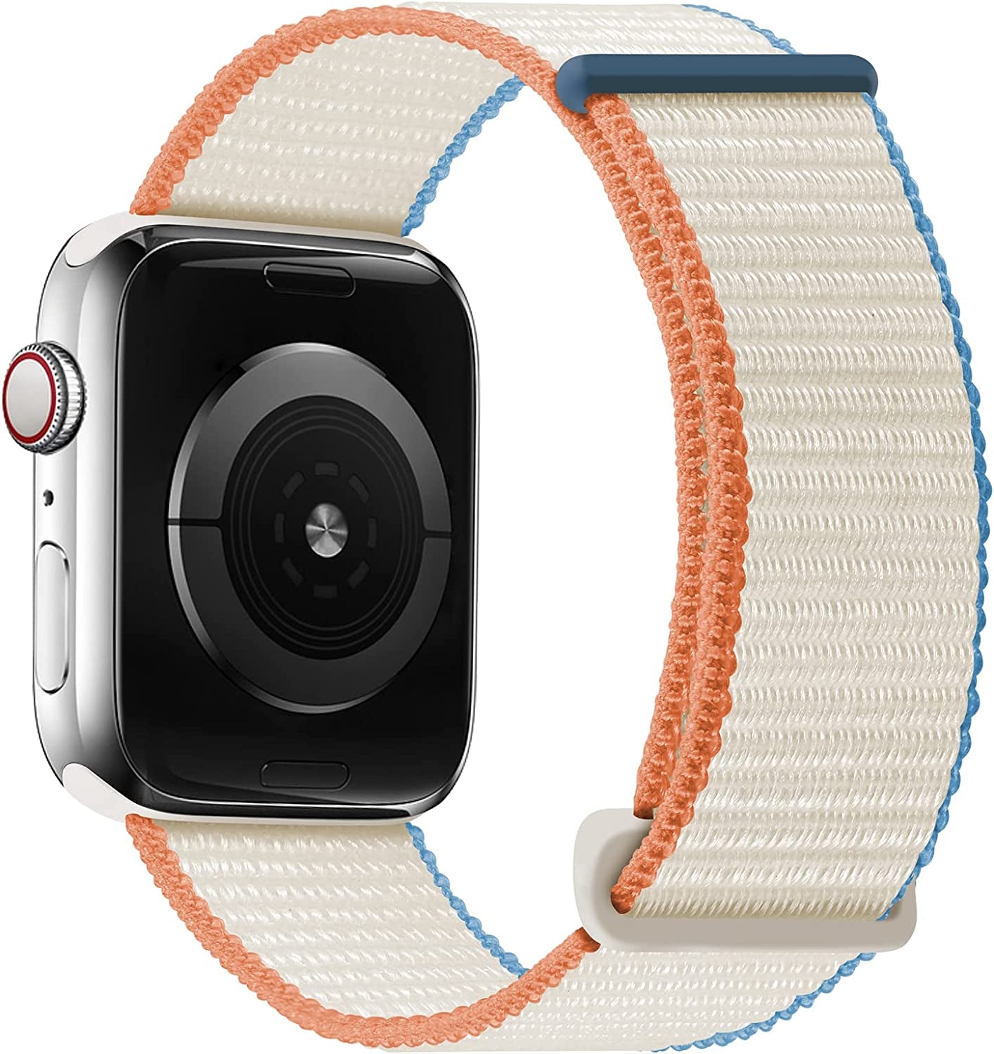 Oxwallen Sport Loop Nylon Band Compatible with Apple Watch 7/8 Ultra 49Mm 45Mm 42Mm 44Mm, Comfortable Braided Strap Women Men Competible for Iwatch SE & Series 7/8 6 5 4 3, Black  OXWALLEN Cream 41/38/40MM 