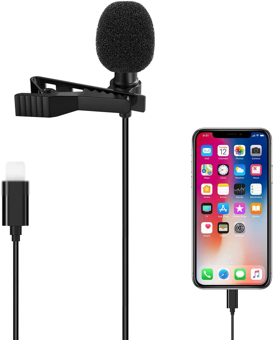 Valband Lavalier Microphone Professional for Iphone/Video Conference/Podcast/Voice Dictation/Youtube Grade Omnidirectional Phone Audio Video Recording Condenser Microphone (6M)  Valband   