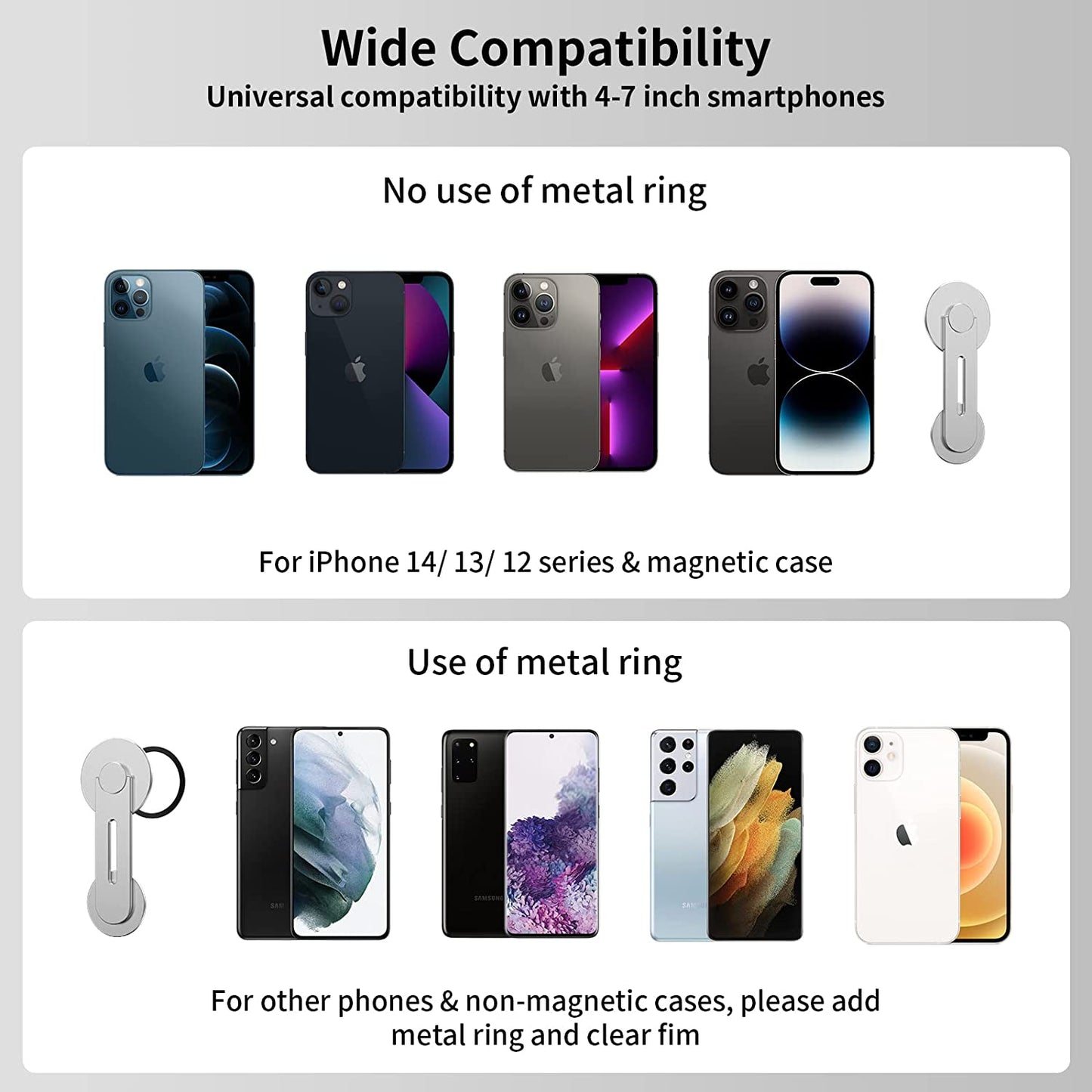 Ubeesize Magnetic Laptop Phone Holder, 180° Adjustable Continuity Camera Mount for Magsafe Iphone 14 13 12 Series, for Ios 16 & Macbook Macos 13 Ventura, Compatible with Tesla Model 3 Model Y  UBeesize   