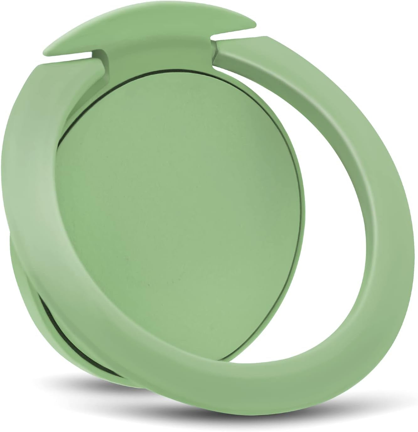 Naiadiy Zinc Alloy Cell Phone Ring Holder Finger Ring Stand, 360 Degree Rotation Kickstand Grip Holder (Square/Gold)  Naiadiy Paint/Circular/Matcha Green  