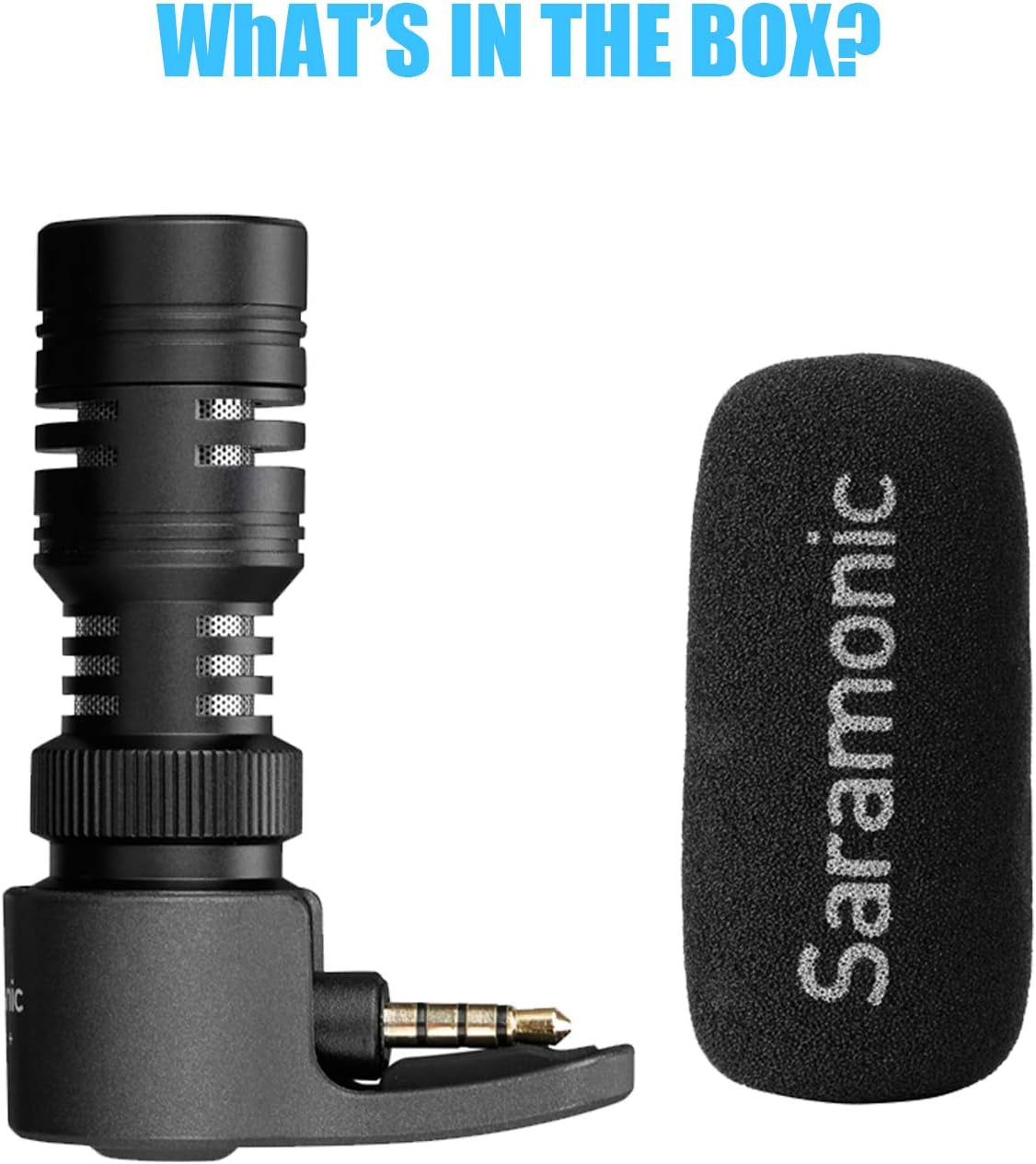 Saramonic Plug&Play 3.5Mm TRRS Mini Shotgun Microphone for Smartphone, Android Iphone Mic for Youyube Vlog Interview Studio Video Recording  Saramonic   