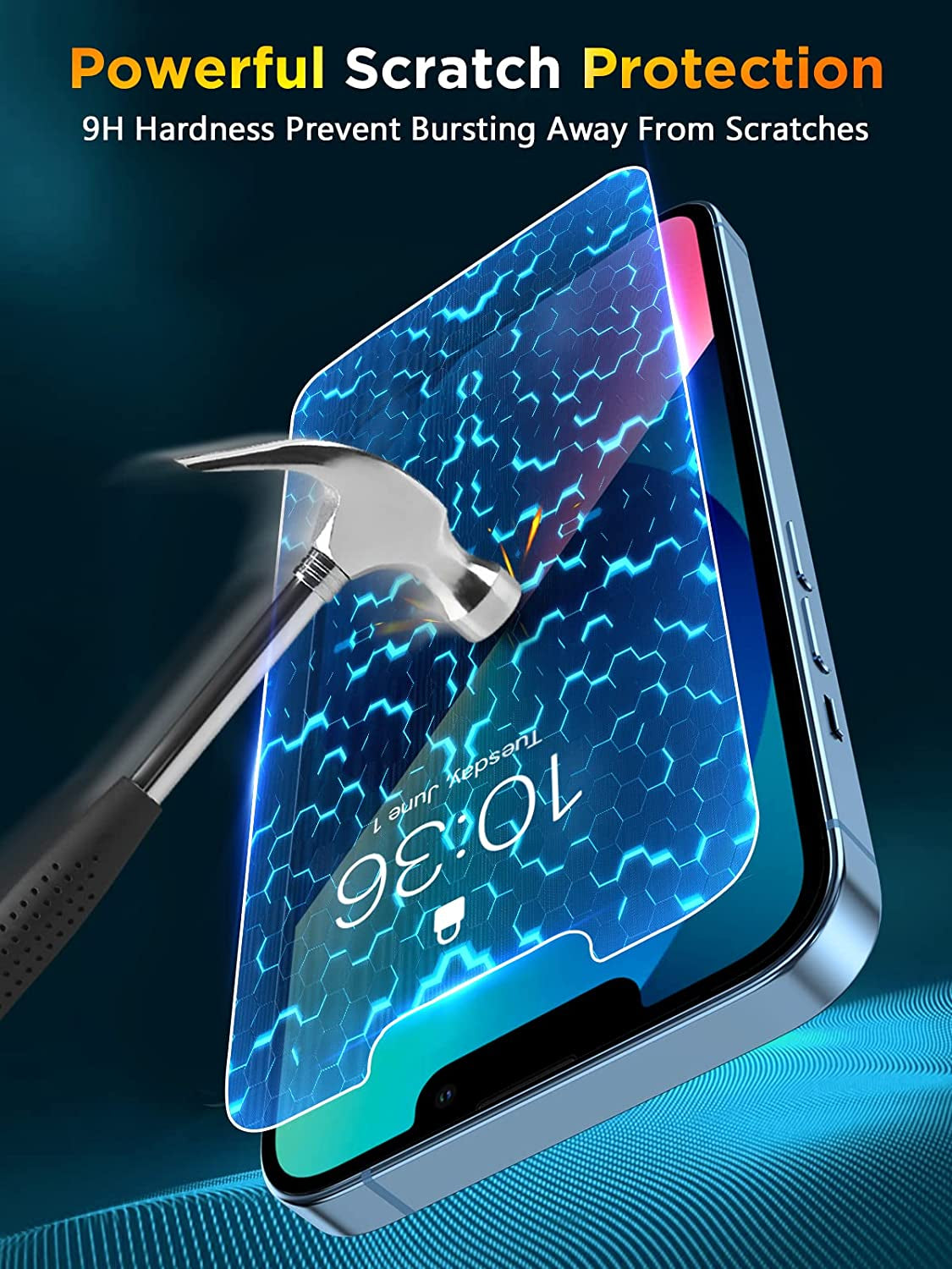 Invoibler 3 Pack Screen Protector Compatible with Iphone 14/13/13 Pro 6.1", Iphone 14/13/13 Pro Screen Protector Tempered Glass, [HD Clear] [Anti-Scratch] [Case Friendly] [Bubble Free]  Invoibler   