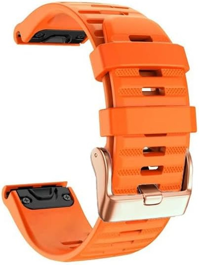 GUMMMY Quickfit 20 22 26Mm Straps Band for Garmin Fenix 7 7X 7S 5S 5 5X plus 6S 6 6X Pro/Epix Smartwatch Watch Band Silicone Bracelet  GUMMMY N 26mm Fenix 7X 3HR 