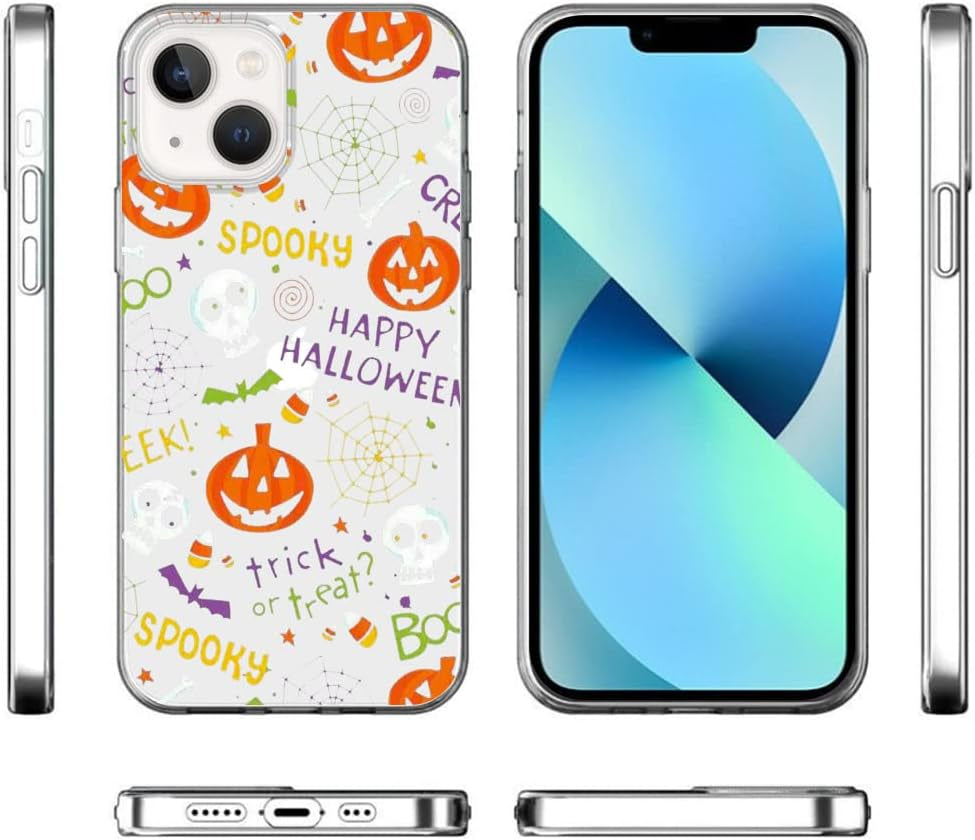 Ademen Clear Case for Iphone 13 Case 6.1 Inches Cute Ghost Case for Girls Women Soft TPU Protective Bumper Case Cover for Iphone 13(Ghost)  Ademen   