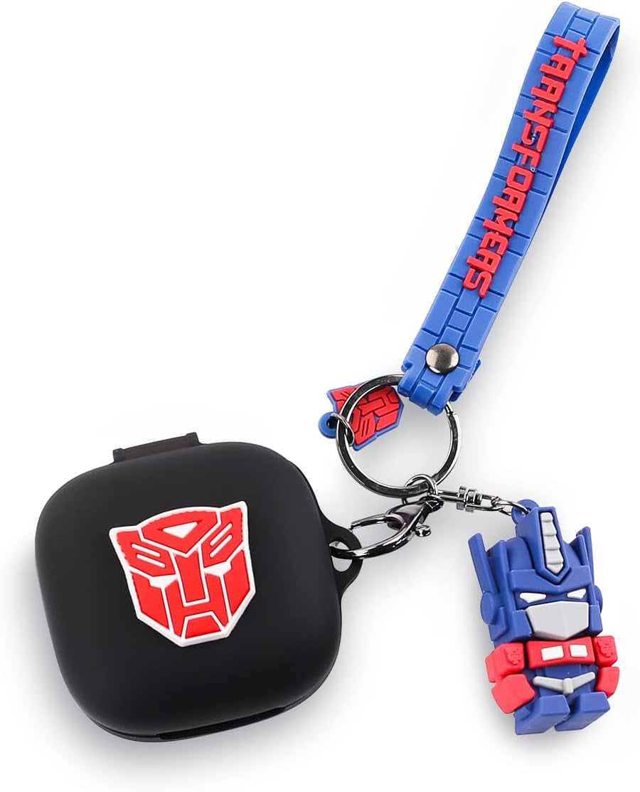 Fit Designed for Beats Fit Pro 2021 New Earbuds, Suublg Beats Fit Pro Cartoon Silicone Headphones Charging Case Cover with Cute Doll Keychain Full Body Anti-Lost Lanyard Protection  Suublg CarRobot  