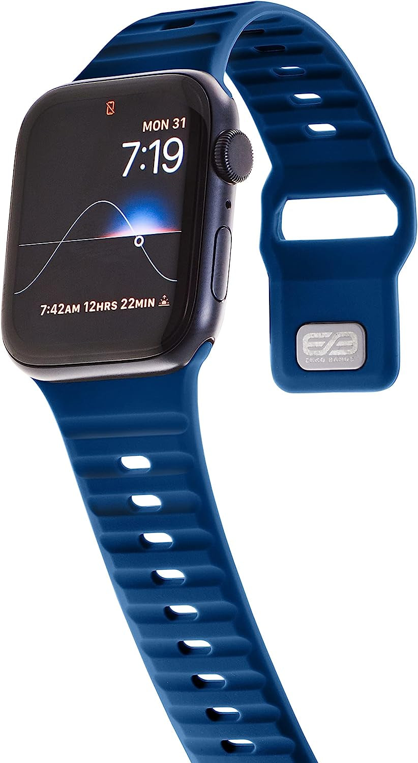 EKKO BANDS Compatible with Apple Watch Band 49Mm 45Mm 44Mm 42Mm | Soft Silicone Replacement Strap for Iwatch Series 8 7 6 5 4 3 2 1 SE Ultra Watch Band - Breathable Sport Band for Men & Women  EKKO BANDS   