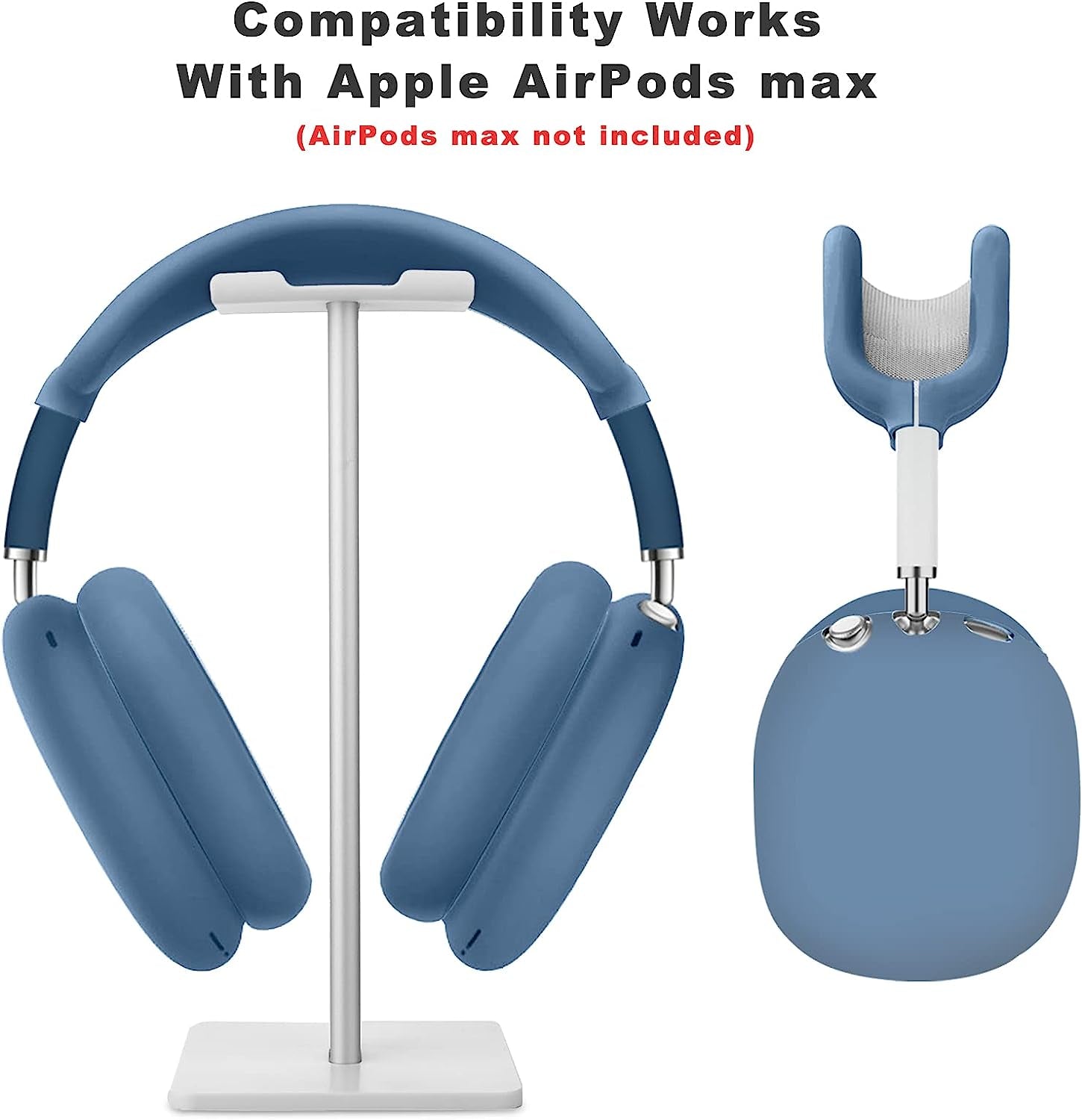 Aiaabq for Airpods Max Case Cover,Anti-Scratch Ear Pad Case Cover/Ear Cups Cover/Headband Cover for Airpods Max, Accessories Soft Silicone Skin Protector for Apple Airpods Max  Aiaabq   