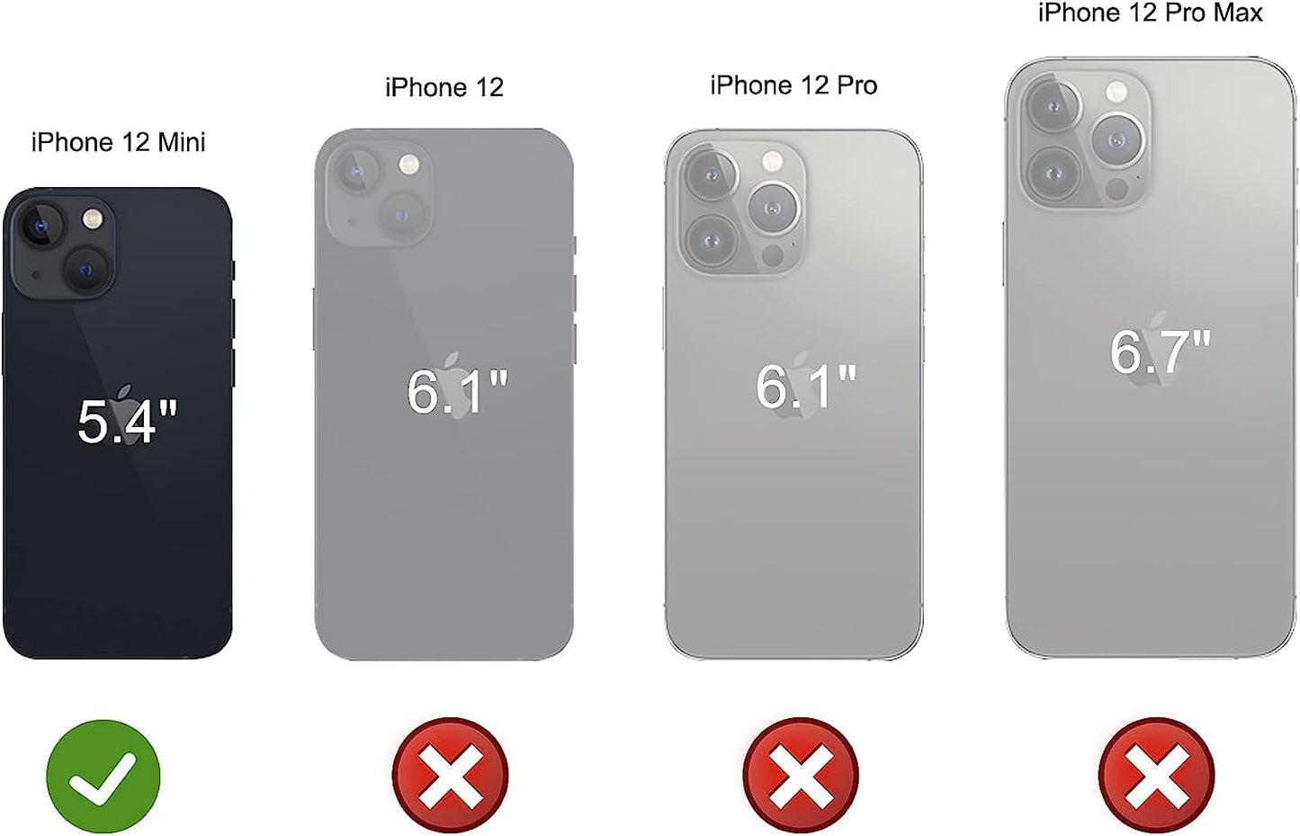 BOULETTA Leather Wallet Case for Iphone 13 Mini (5.4'') - Magsafe Flip Folio Cases Magnetic Detachable RFID Phone Cover with 3 Card Slots  Bouletta   