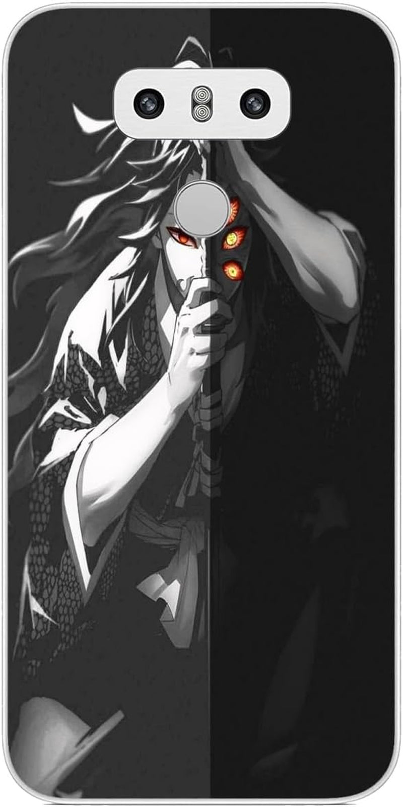 TINTAG Compatible with LG G6 | LG G6+ | LG G6 plus Case Cool with Kokushibou 773, Anime Phone Cases Shockproof Soft TPU Case Clear  TINTAG Cool With Kokushibou 329  