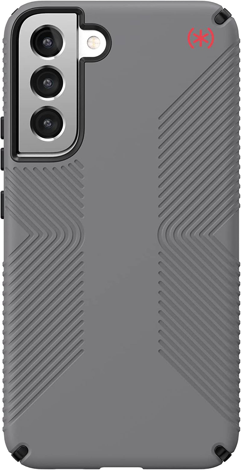 Speck Products Presidio2 Grip Samsung Galaxy S22+ Case, Graphite Grey/Black/Bold Red  Speck Products   