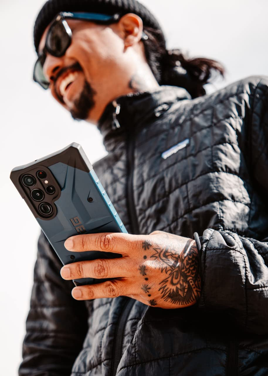 URBAN ARMOR GEAR UAG Designed for Samsung Galaxy S22 plus Case Blue Mallard Rugged Lightweight Slim Shockproof Pathfinder Protective Cover, [6.6 Inch Screen]  URBAN ARMOR GEAR   