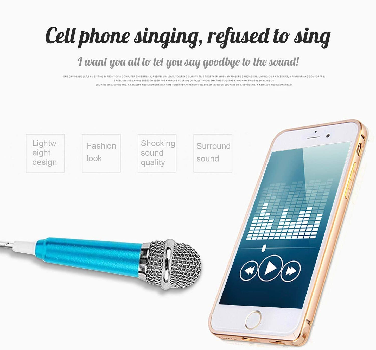 Culinary 2116 Universal Mini Microphone with Omnidirectional Stereo Mic for Phone, Singing  Culinary District   