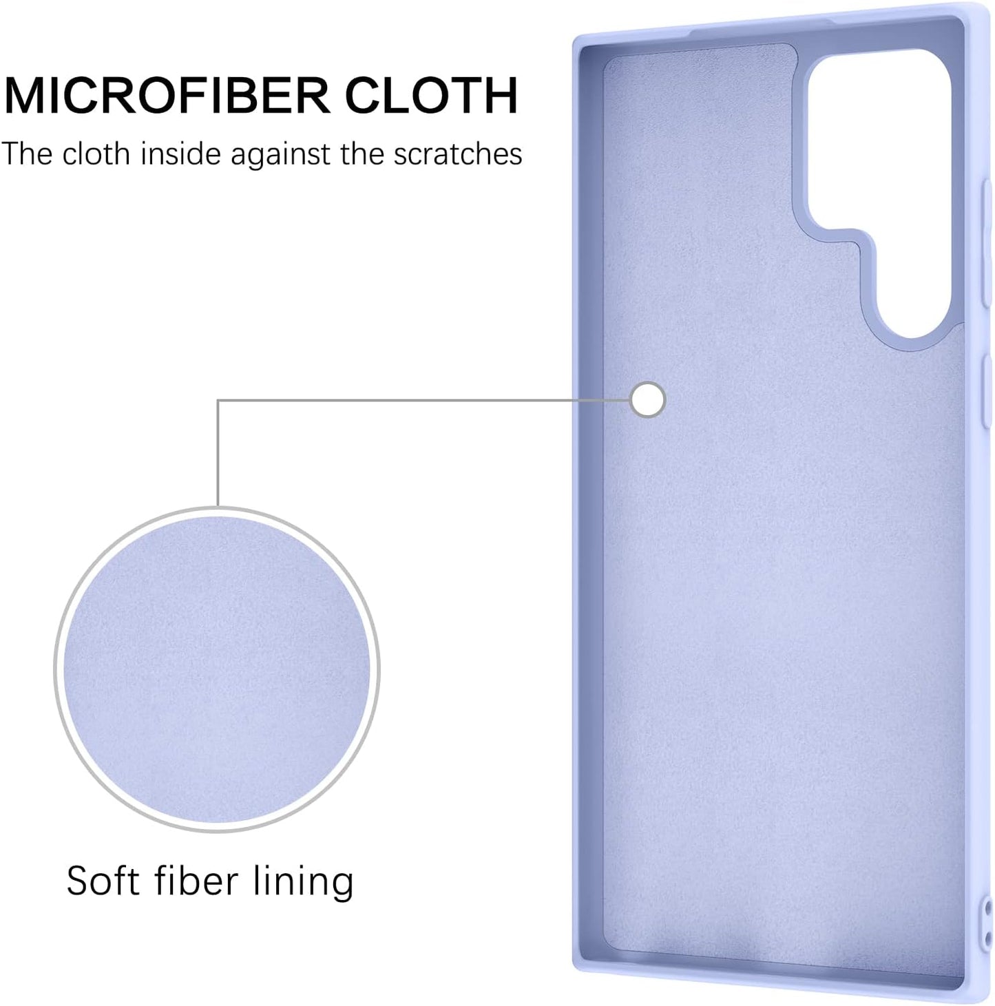 BENTOBEN Galaxy S22 Ultra Case, Slim Silicone 360° Ring Holder Kickstand Magnetic Soft Rubber Non-Slip Shockproof Ptotective Case for Galaxy S22 Ultra 6.8 Inch, Light Purple  BENTOBEN   