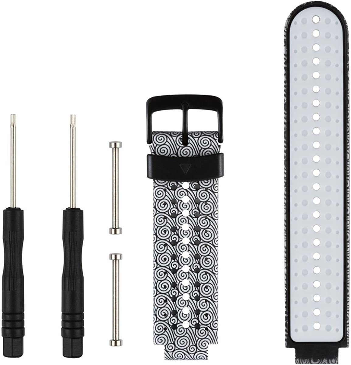 Replacement Smart Wrist Watch Accessory Band Strap for Garmin Forerunner 220/230/235/620/630/735Xt/235Lite, One Size  OLIVE INC. Cloud  