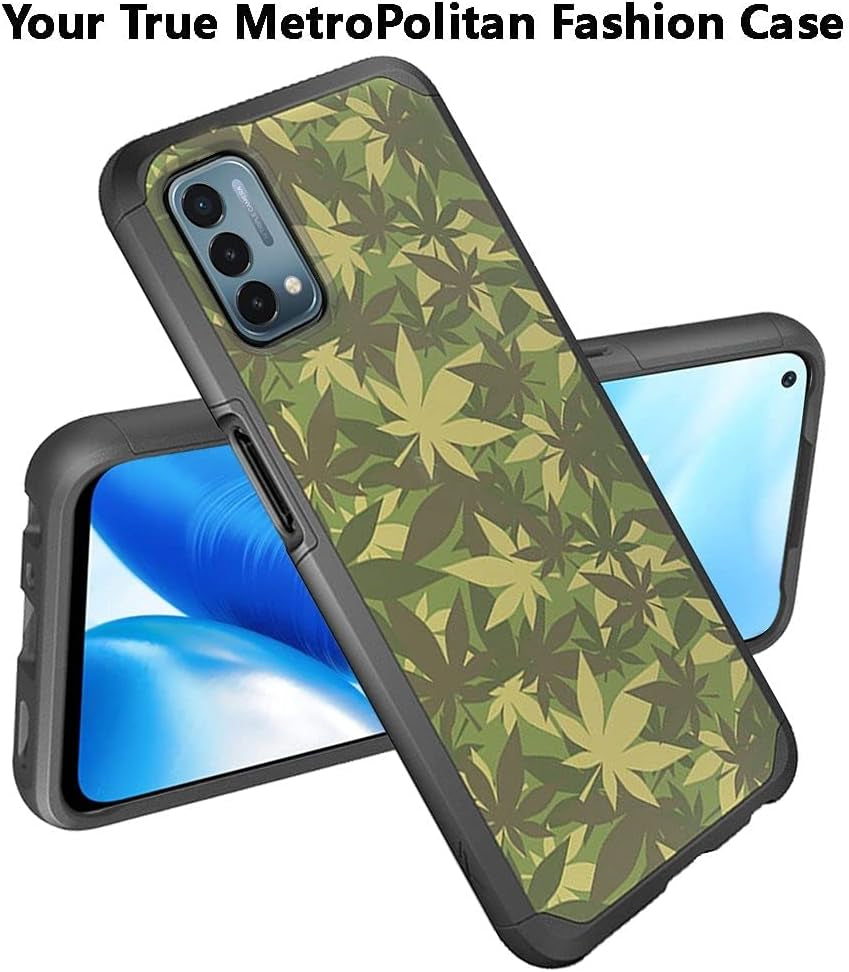 Americase | Oneplus Nord N200 5G | METKASE Case, Heavy Duty Dual Layer Hybrid Shock Proof Protective Rugged Bumper Case for Oneplus Nord N200 5G (Camouflage Herb Plant)  INTEGRITY UNITED   