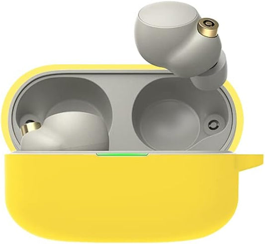 Soft Silicone Skin Case for Sony WF-1000XM4, Shock-Absorbing Case Cover Accessories with Keychain for Men Teens Boys Girls Women for Sony WF-1000XM4  Jalobest   