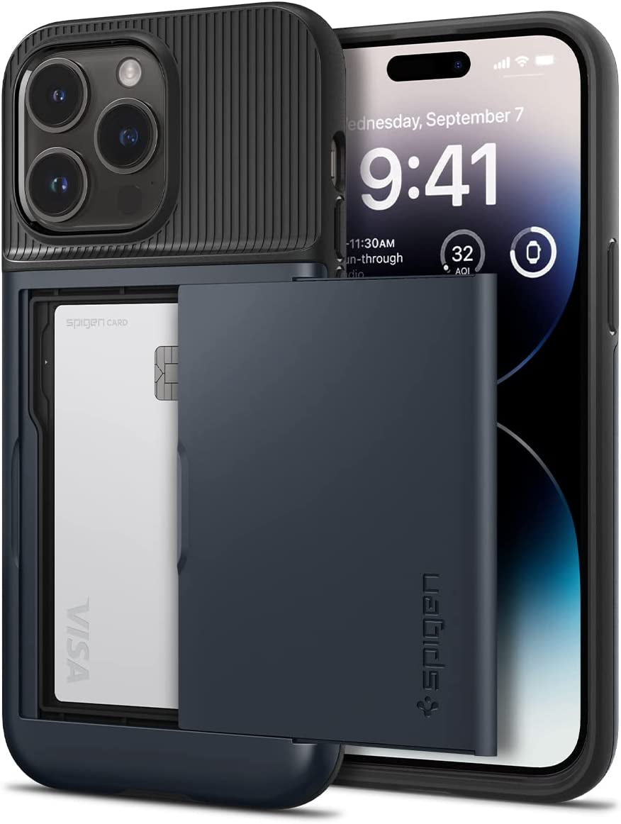 Spigen Slim Armor CS Designed for Iphone 14 Pro Case (2022) - Black  Spigen Metal Slate  