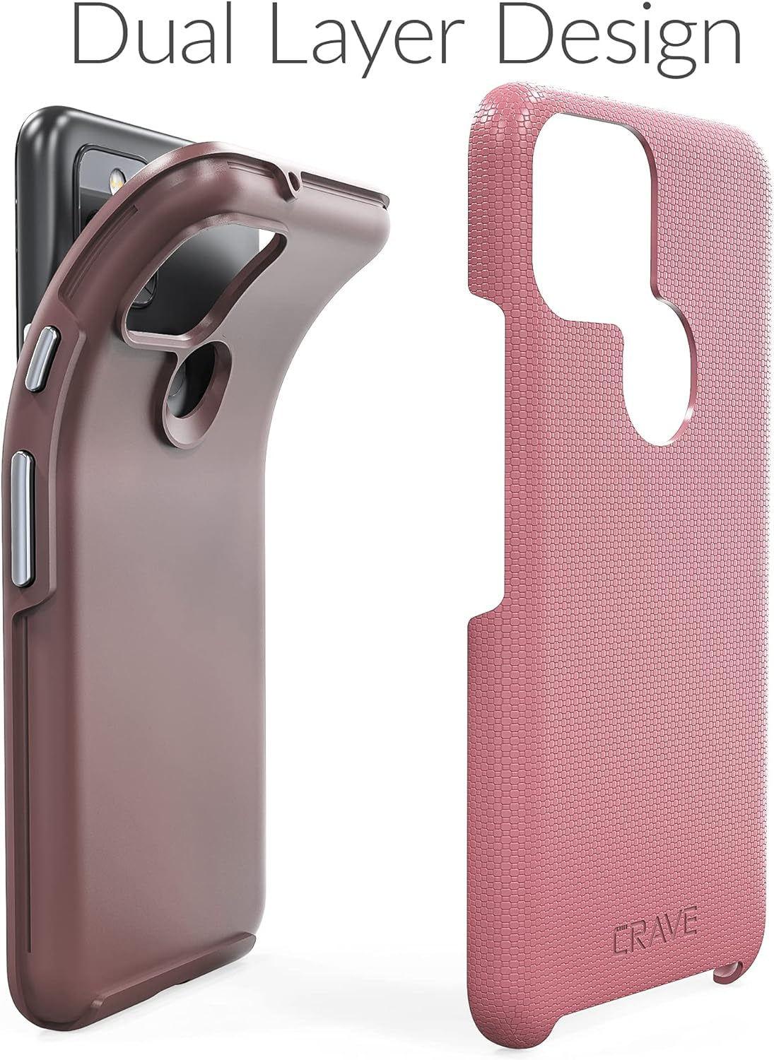 Crave Pixel 5 Case, Dual Guard Protection Series Case for Google Pixel 5 - Berry  Crave   