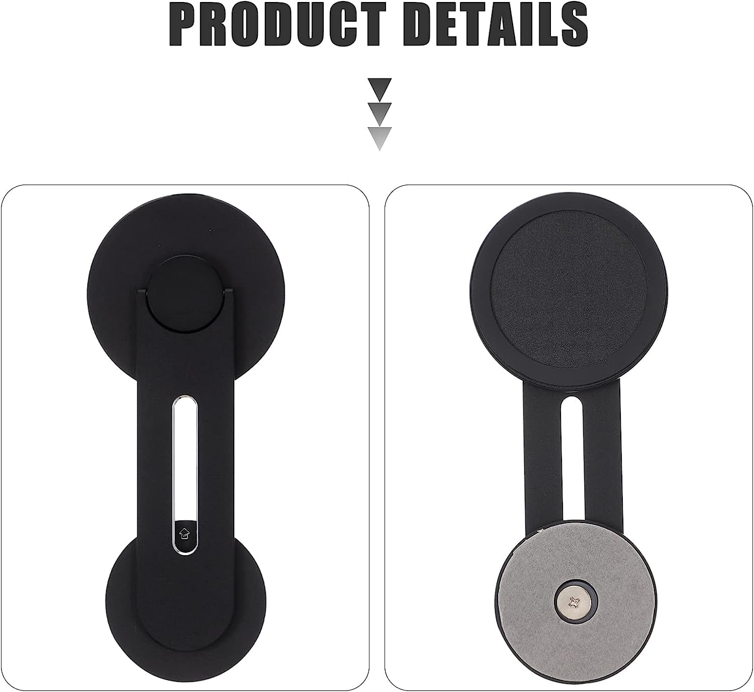 Laptop Phone Mount for Laptop, Slim Magnetic Phone Holder for Car Laptops Stand for Bed Monitors Foldable Computer Expansion Bracket Phone Mount for Car Accessories  PartyKindom   