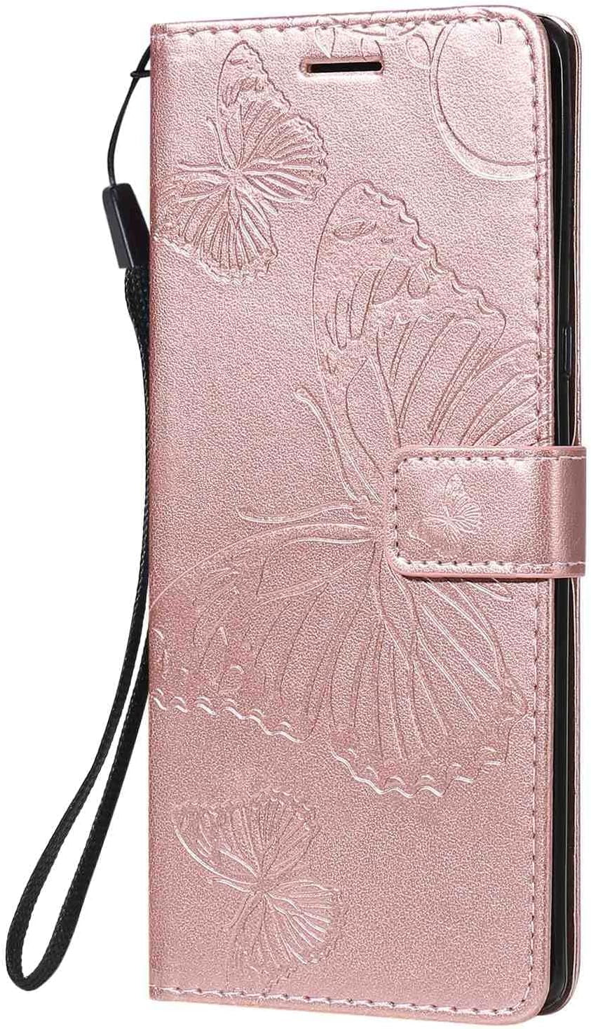 Fansipro Phone Cover Wallet Folio Case for LG V30, Premium PU Leather Slim Fit Cover for LG V30, 2 Card Slots, Exact Fit, Golden  Fansipro   