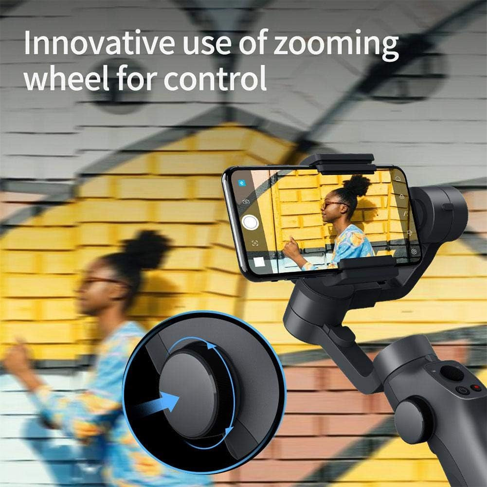 3-Axis Handheld Gimbal Stabilizer Equipped with 4000Mah Battery Support Multiple Angle Shooting for GOPRO Sports Cameras 4/5/6/7 and Mobile Phone under 7.2 Inch  Serounder   
