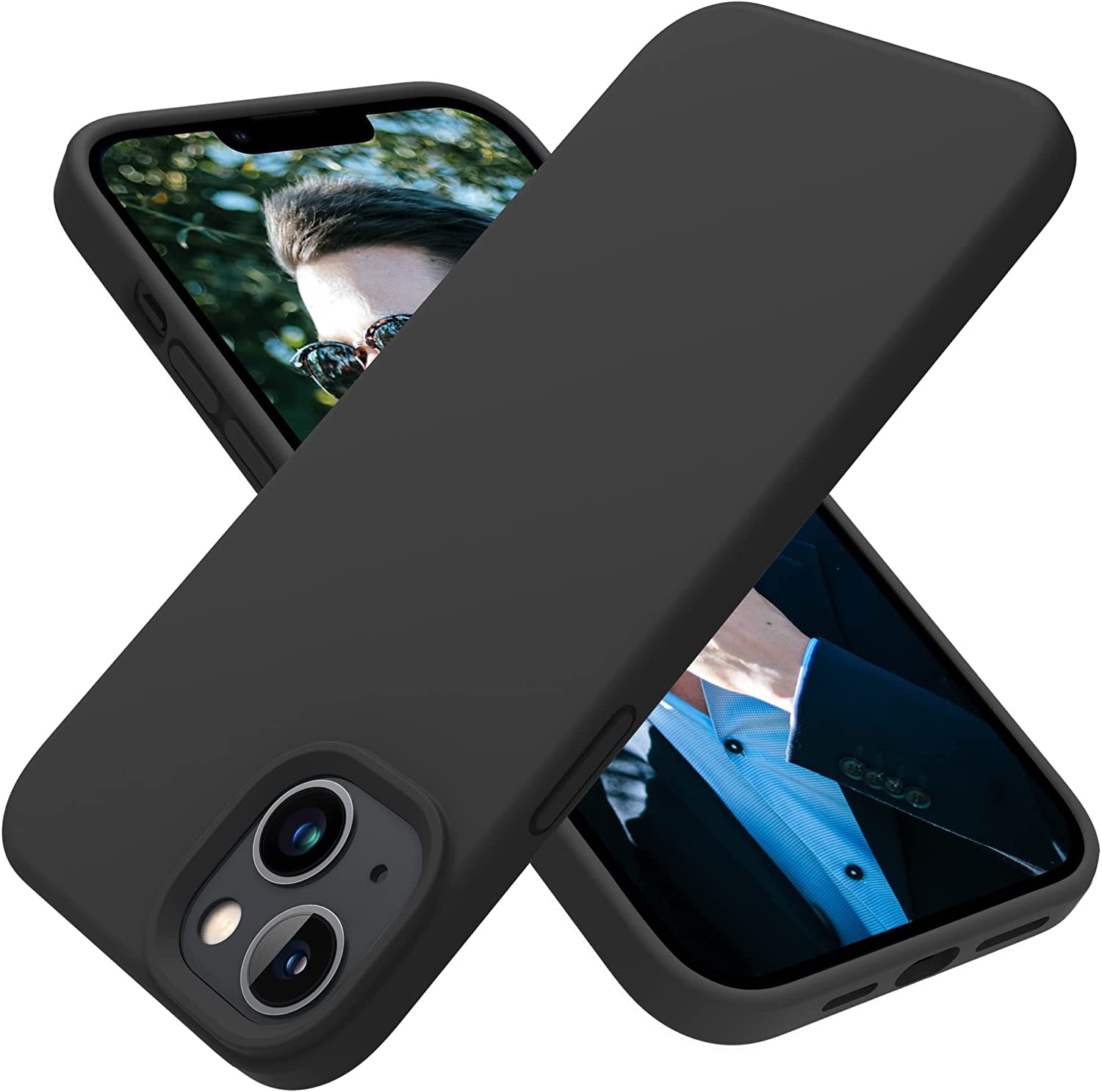 OTOFLY Designed for Iphone 14 plus Case, Silicone Shockproof Slim Thin Phone Case for Iphone 14 plus 6.7 Inch （Black）  OTOFLY Direct   