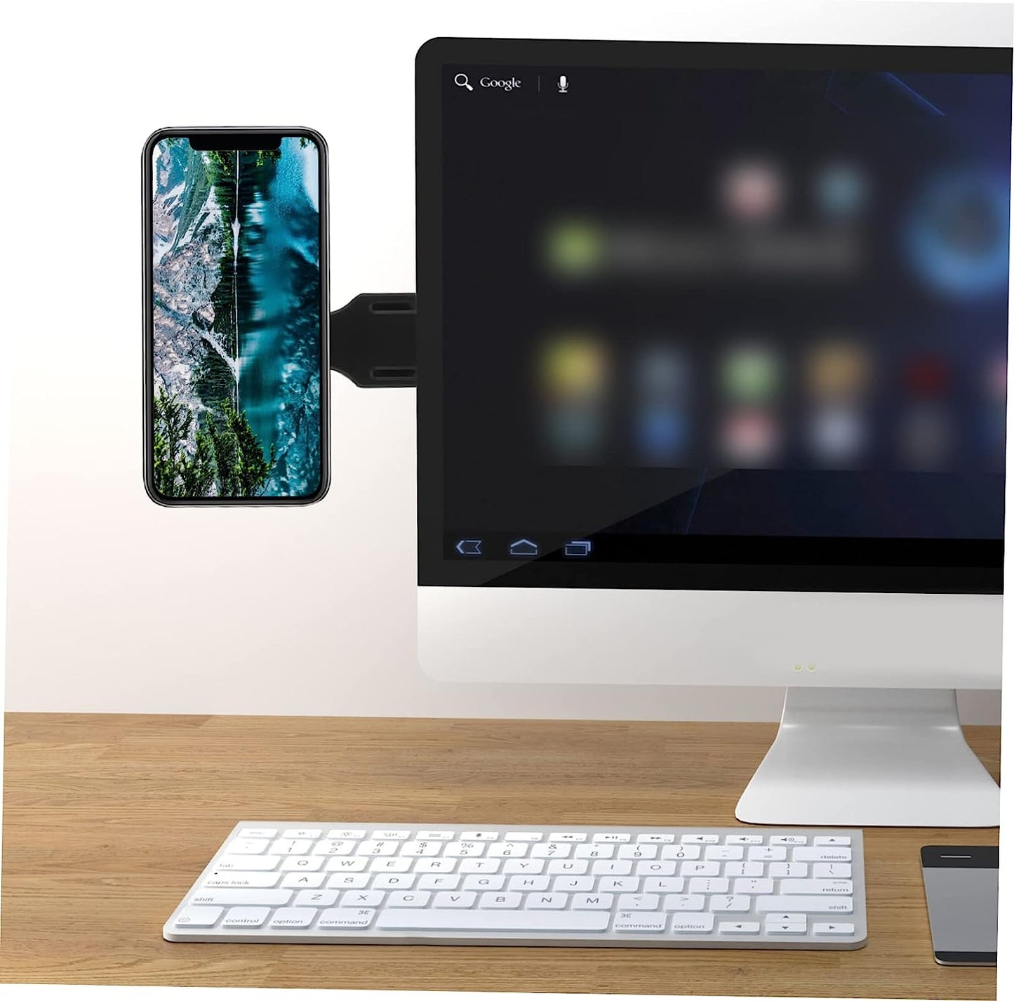 VILLFUL Mobile Phone Expansion Bracket Laptop Phone Mount Phone Holder Monitor Stands Mobile Laptop Stand Laptop Magnetic Phone Holder Laptop Phone Holder Magnetic Laptop Arm for Phone Abs  VILLFUL   