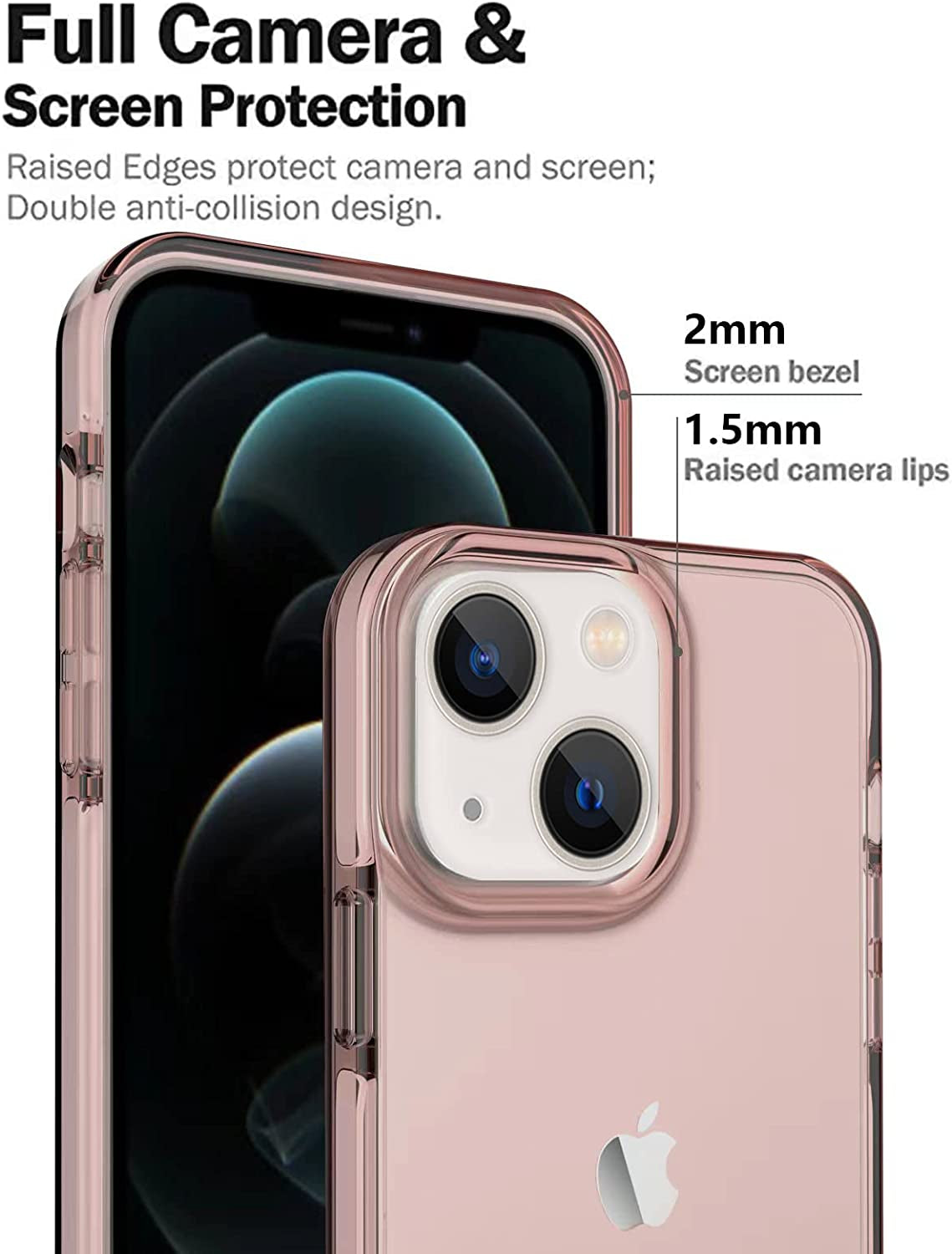 Artsevo Designed for Iphone 14 Case and Iphone 13 Case, 6.6Ft Drop Protection, Full Body Screen Camera Protective Phone Case, Cherry Pink  ArtsEvo   