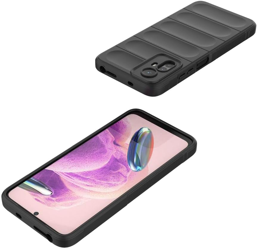 Elubugod Compatible with Xiaomi Redmi Note 12S 4G Case Cover,Tpu Mobile Phone Soft Compatible with Xiaomi Redmi Note 12S 4G 2303CRA44A Case Cover Black  Elubugod   