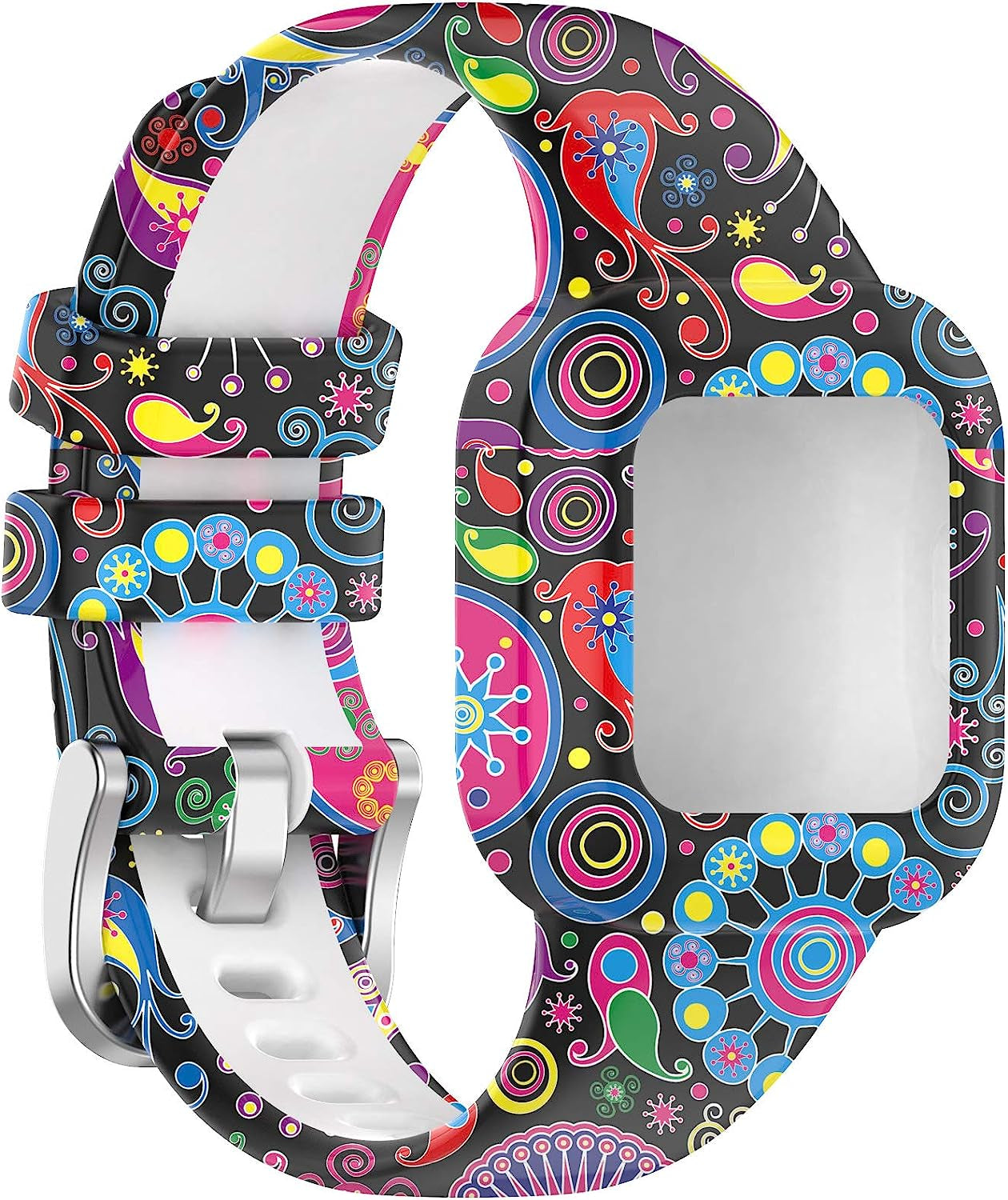 Bands Compatible with Garmin Vivofit Jr.3 Bands Accessories Replacement Band Camouflage Floral Leopard Pattern Starp for Kids Boys Girls with Metal Secure Clasp for Vivofit Jr.3  Chofit   
