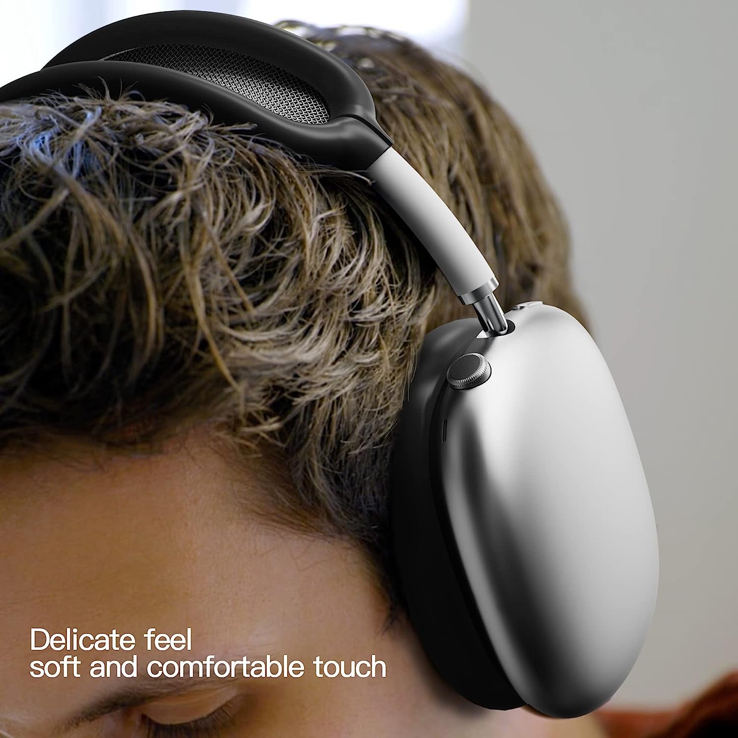 Tucana Silicon Cases Compatible for Airpods Max, Overhead Cover + Earcup Cover (Black)  Tucana   