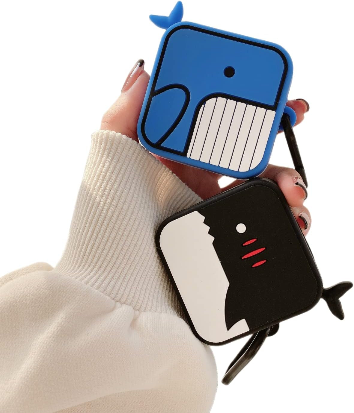 Aikeduo Secure Lock Case for Samsung Galaxy Buds Live Case Shock-Absorbing Cute Fish Pattern Design Protective Cover Silicone Shell Boys Girl Protective Case  AiKeDuo   