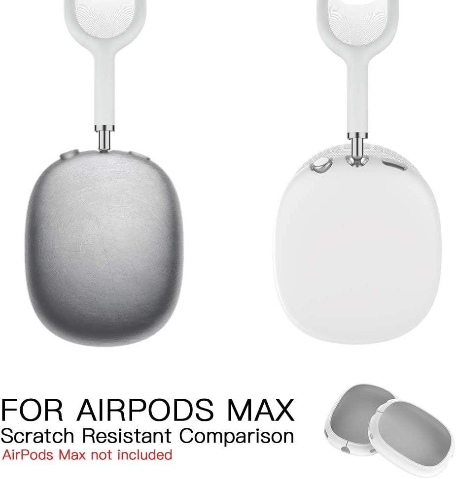 Tucana Silicone Earpads Full Cover Compatible for Airpods Max Headphones, Anti-Scratch Shock Protectors for Airpods Max, Ear Cushions White  TUCANA   