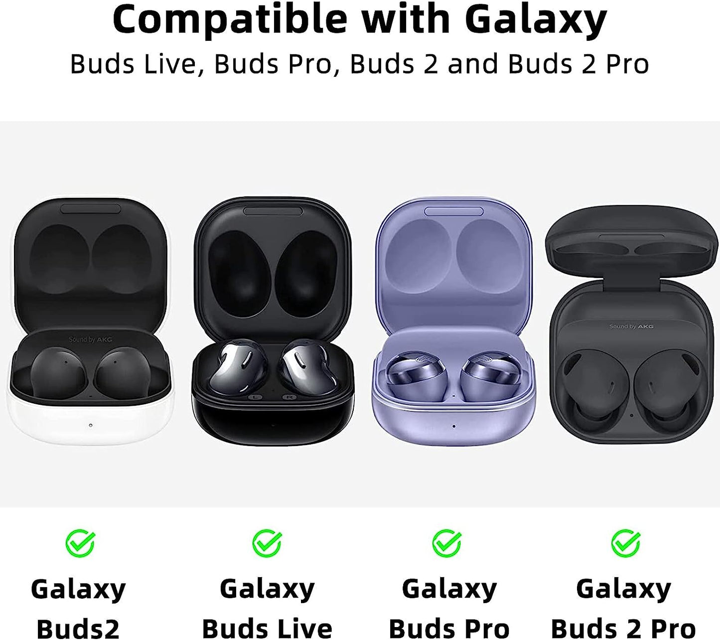 CASEVERSE Case for Samsung Galaxy Buds2 Pro/Galaxy Buds 2/Galaxy Buds Live/Galaxy Buds Pro, Cute Silicone Anime Charging Protection Cover with Keychain  CASEVERSE   