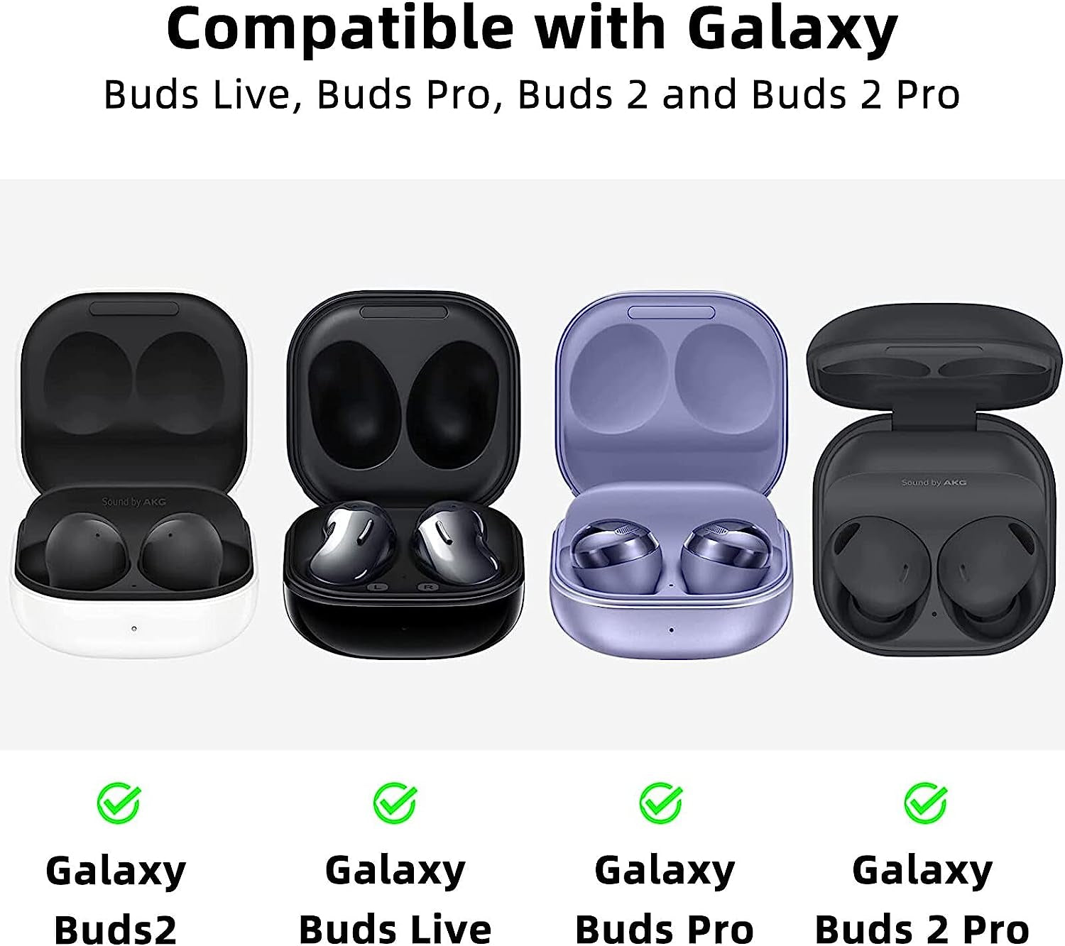 CASEVERSE Case for Samsung Galaxy Buds2 Pro/Galaxy Buds 2/Galaxy Buds Live/Galaxy Buds Pro, Cute Silicone Anime Charging Protection Cover with Keychain  CASEVERSE   