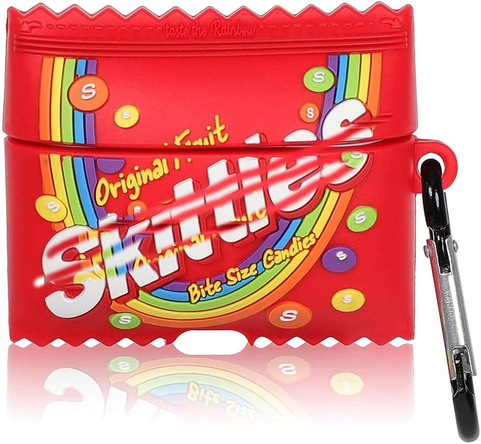 Cartoon Case Compatible with Apple Airpods Pro Case Cover Silicone Shockproof 3D Cute Kawaii Protective Case Anti-Fall Headphone Case for Airpod Pro Case (Airpods Pro, Green Monster)  FirstCorn Rainbow Candy Airpods Pro 