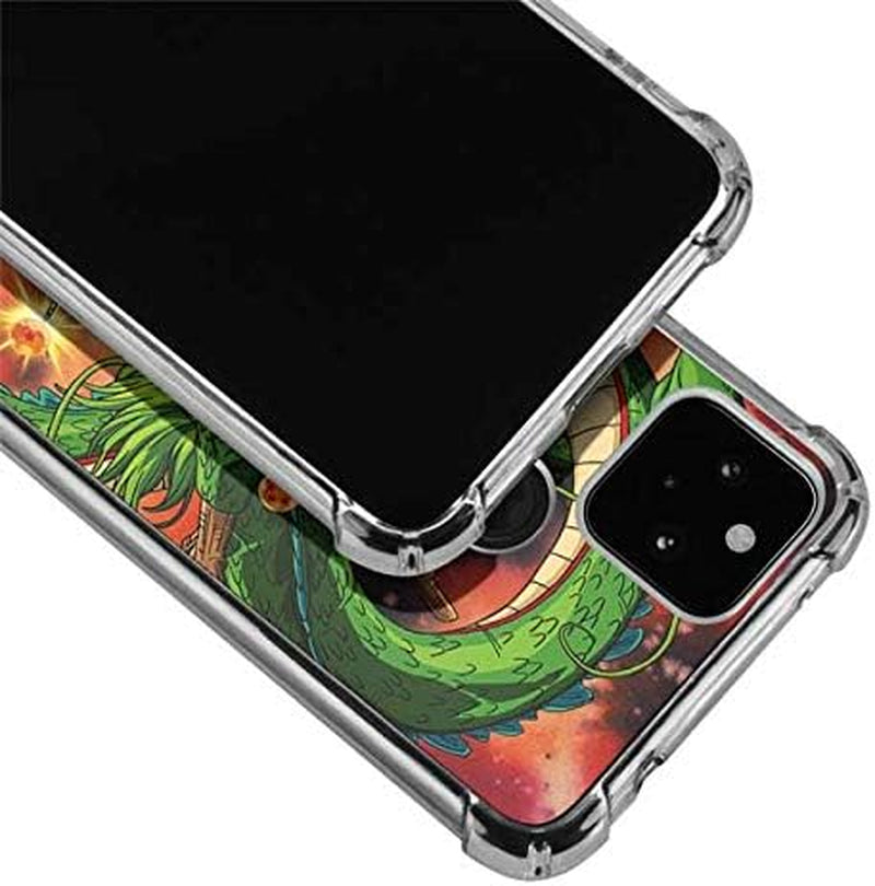 Skinit Clear Phone Case Compatible with Google Pixel 5 - Officially Licensed Dragon Ball Z One Wish Shenron Design  Skinit   