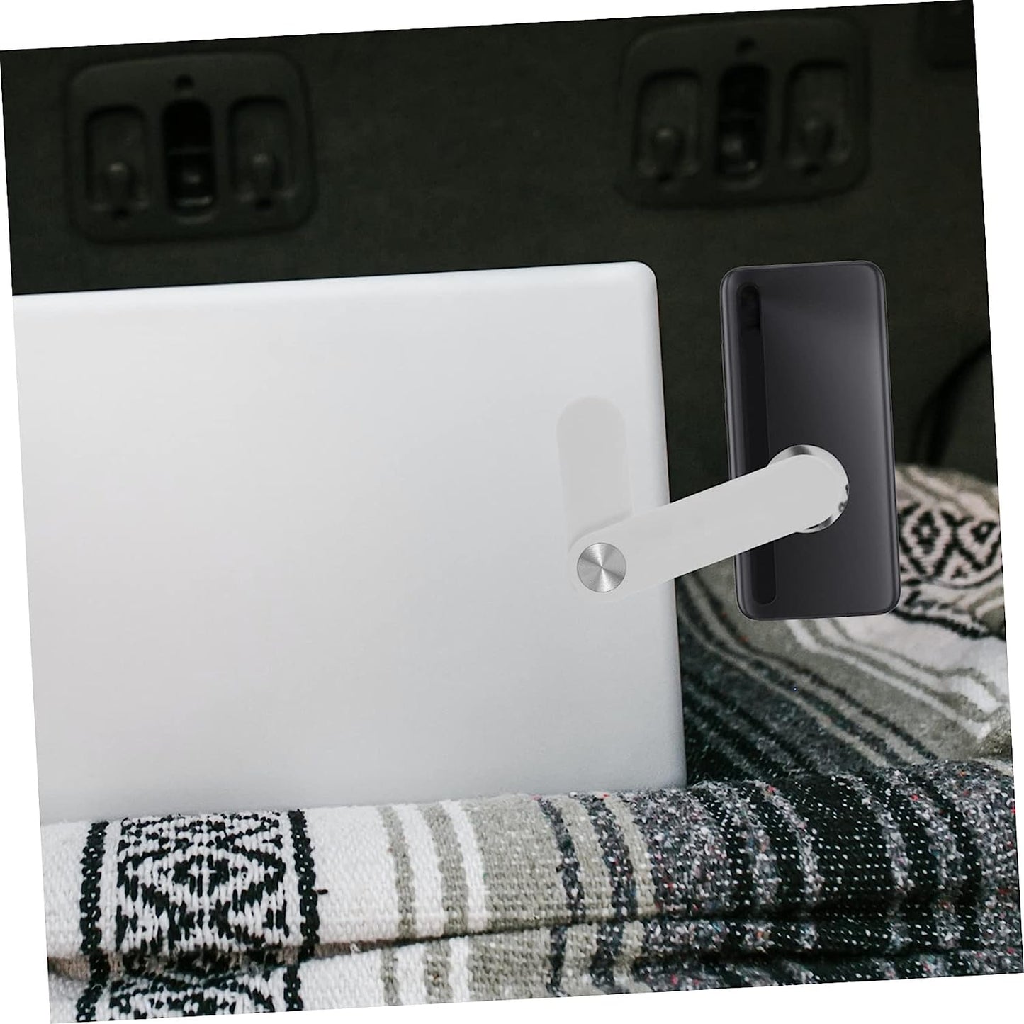 FELTECHELECTR Screen Phone Holder Magnetic Phone Mount Auas Laptop Smart Phones Phone Side Mount Clip Computer Phone Mount Laptop Phone Mount Laptop Arm for Phone Laptop Phone Mount Magnetic Abs  FELTECHELECTR   