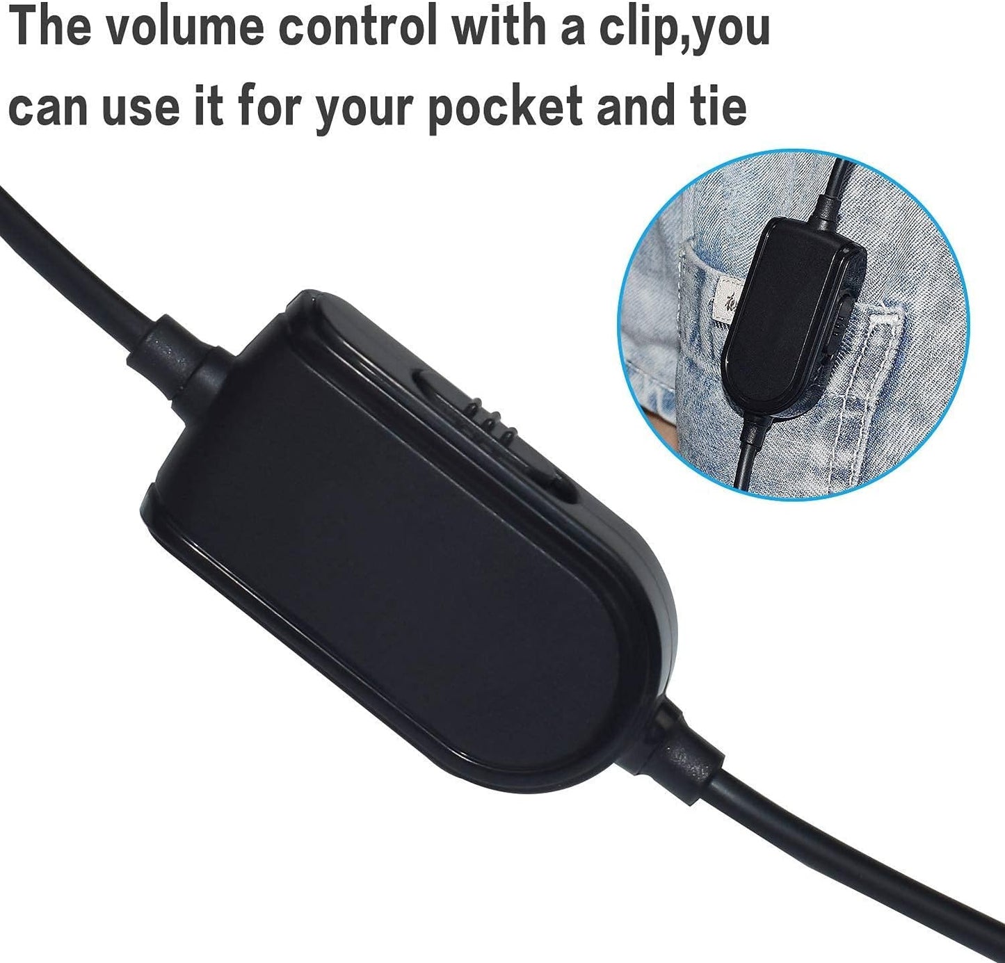 A40 Talkback Chat Inline Mute Cable Extension Cable Compatible with Astro A40 A10 Gaming Headsets Replacemnt Cord for Xbox One Play Station 4 PS4 Smartphone(6.5Ft)  Aquelo   